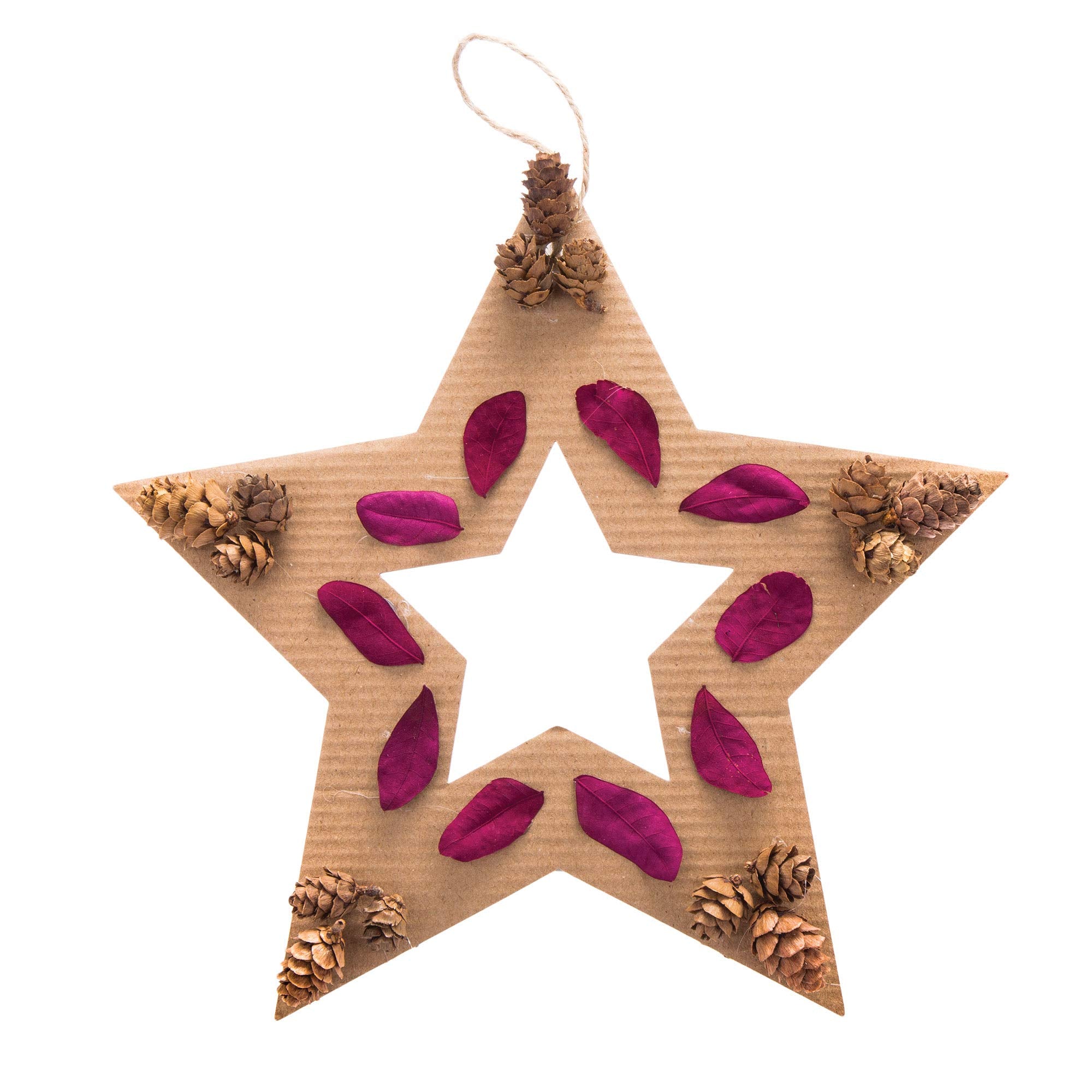 Baker Ross AV836 Hanging Star Wreaths - Creative Christmas Craft Kit for Kids 3