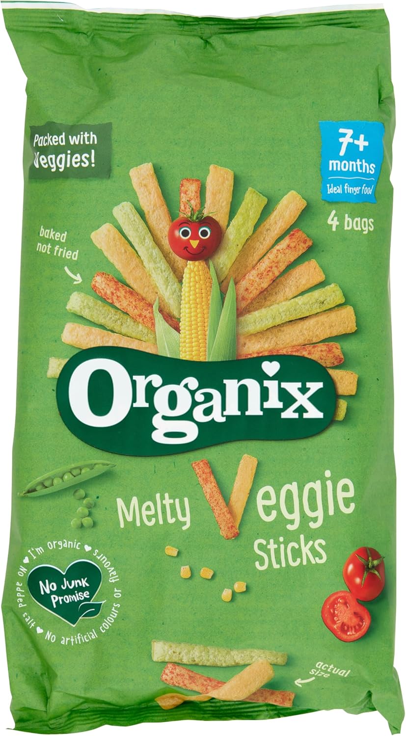 Organix Melty Organic Veggie Sticks 7+ Months 45g (Pack of 3)