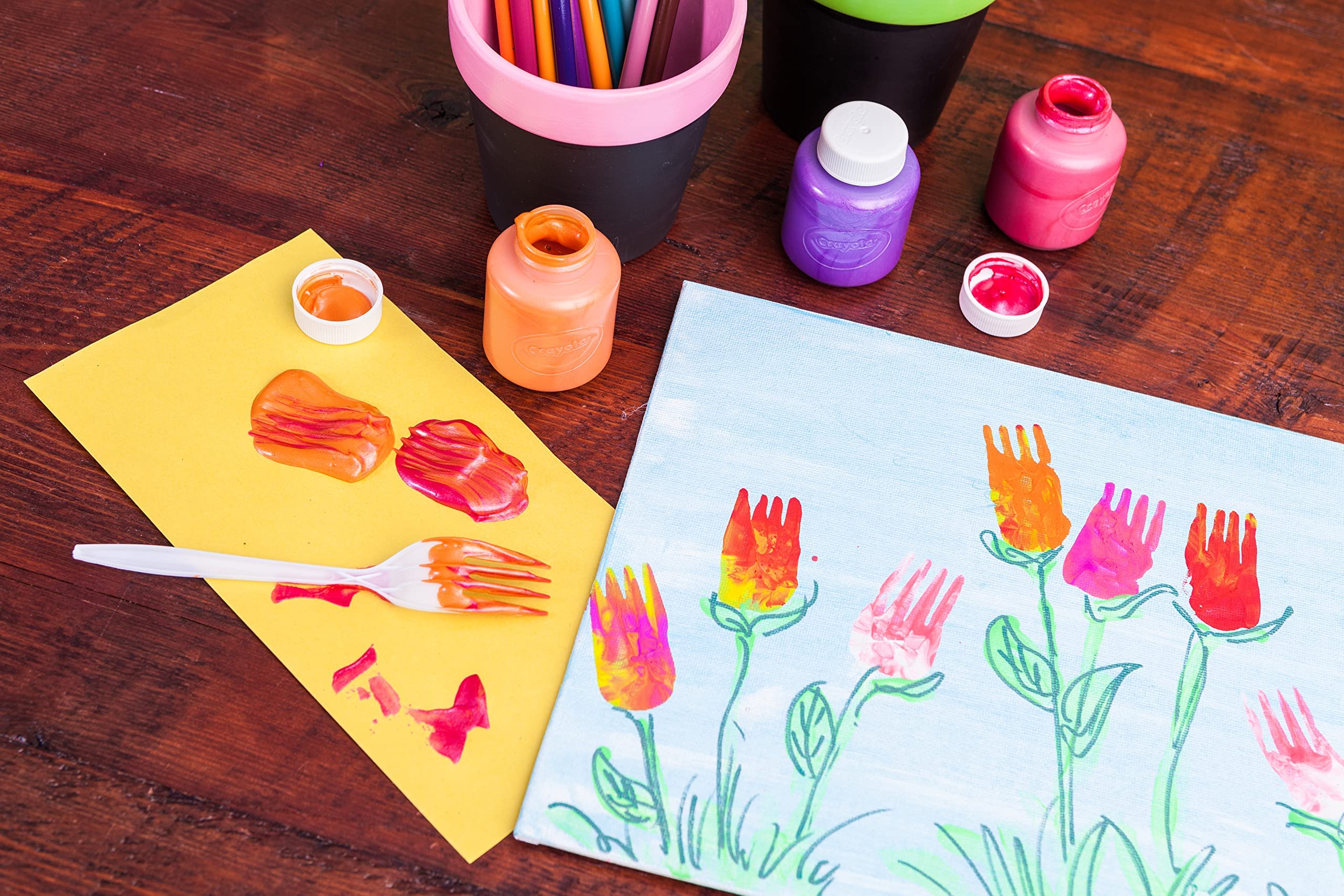 CRAYOLA Washable Kids Paint Set - 10 Classic Colors | Tempera Paint | Ages 3+ 9