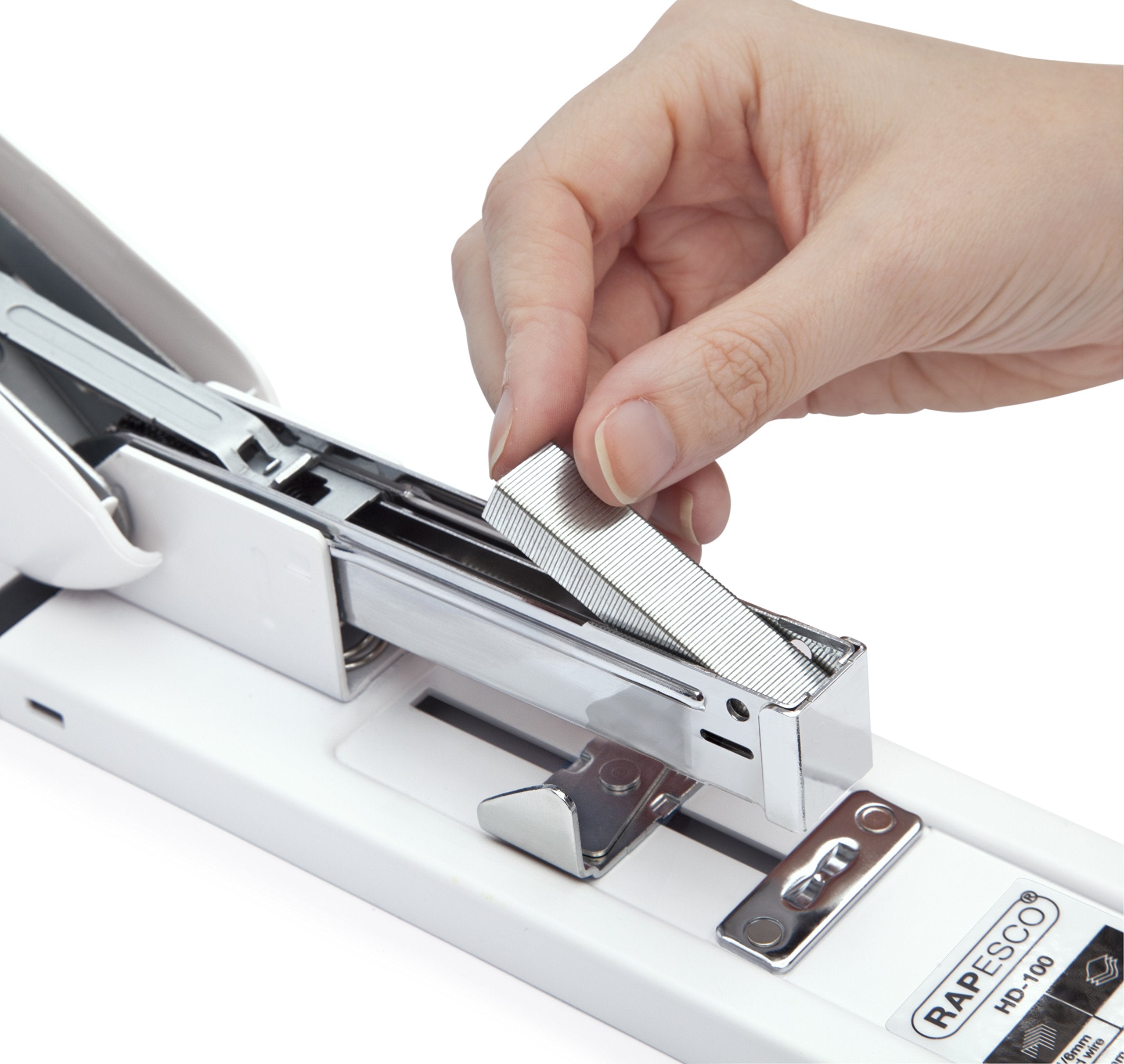 Rapesco 1391 ECO HD-100 Heavy-Duty Stapler - 100 Sheet Capacity | Includes 2000 Type 923/10mm Staples 4