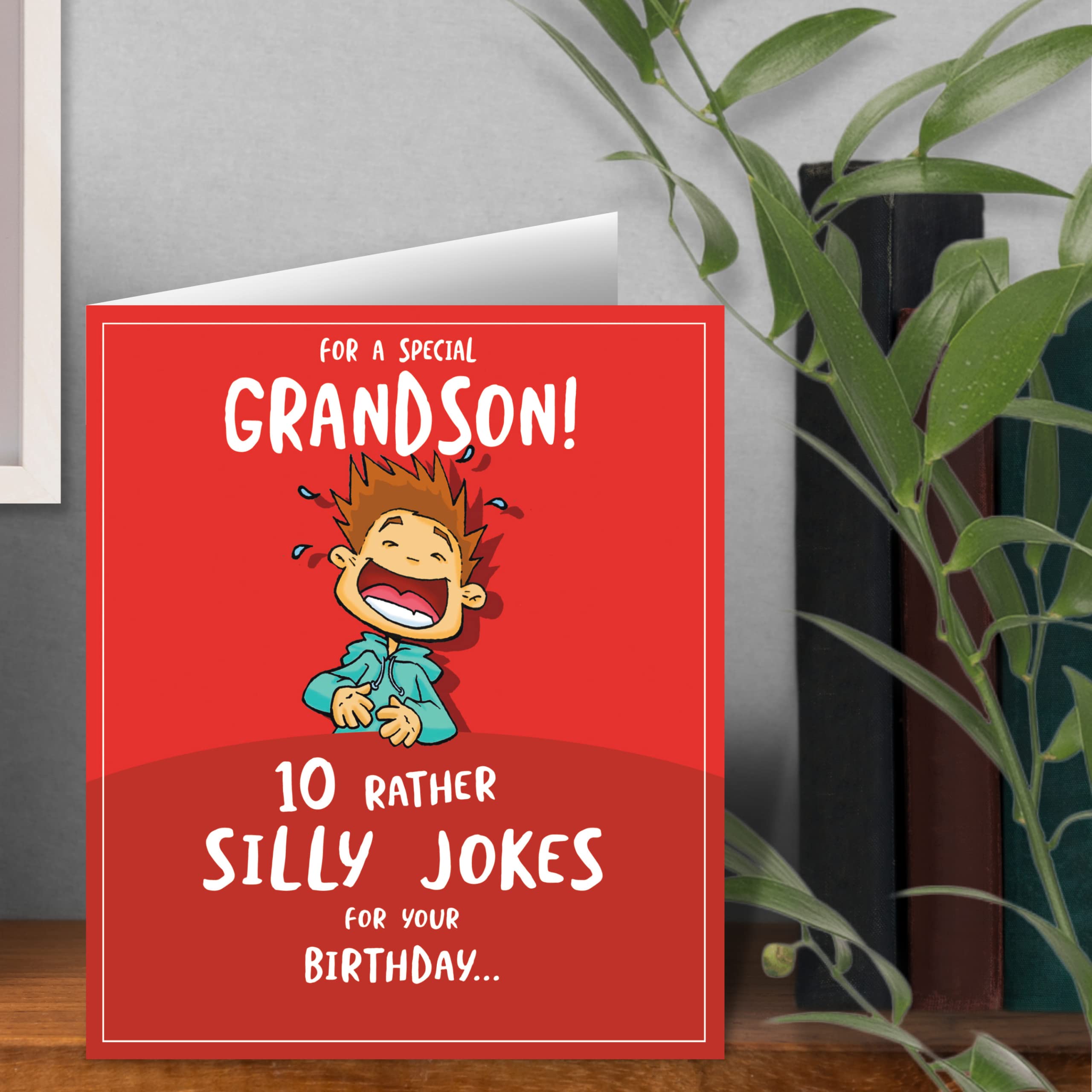 Emotional Rescue Special Grandson Birthday Card - Face Ache Humour | 15.4 x 18.4 cm | Envelope Included 3
