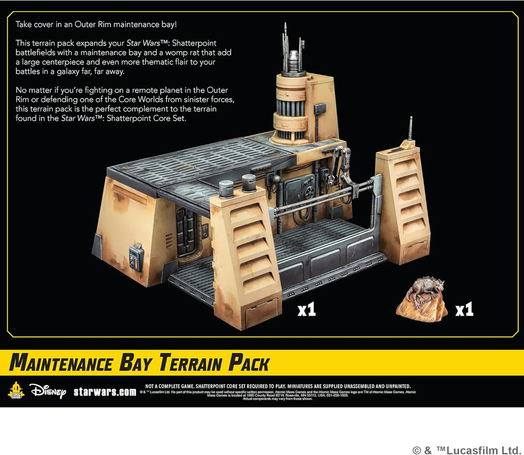 Atomic Mass Games Star Wars Shatterpoint Maintenance Bay Terrain Pack (Model Number: SWSP01)