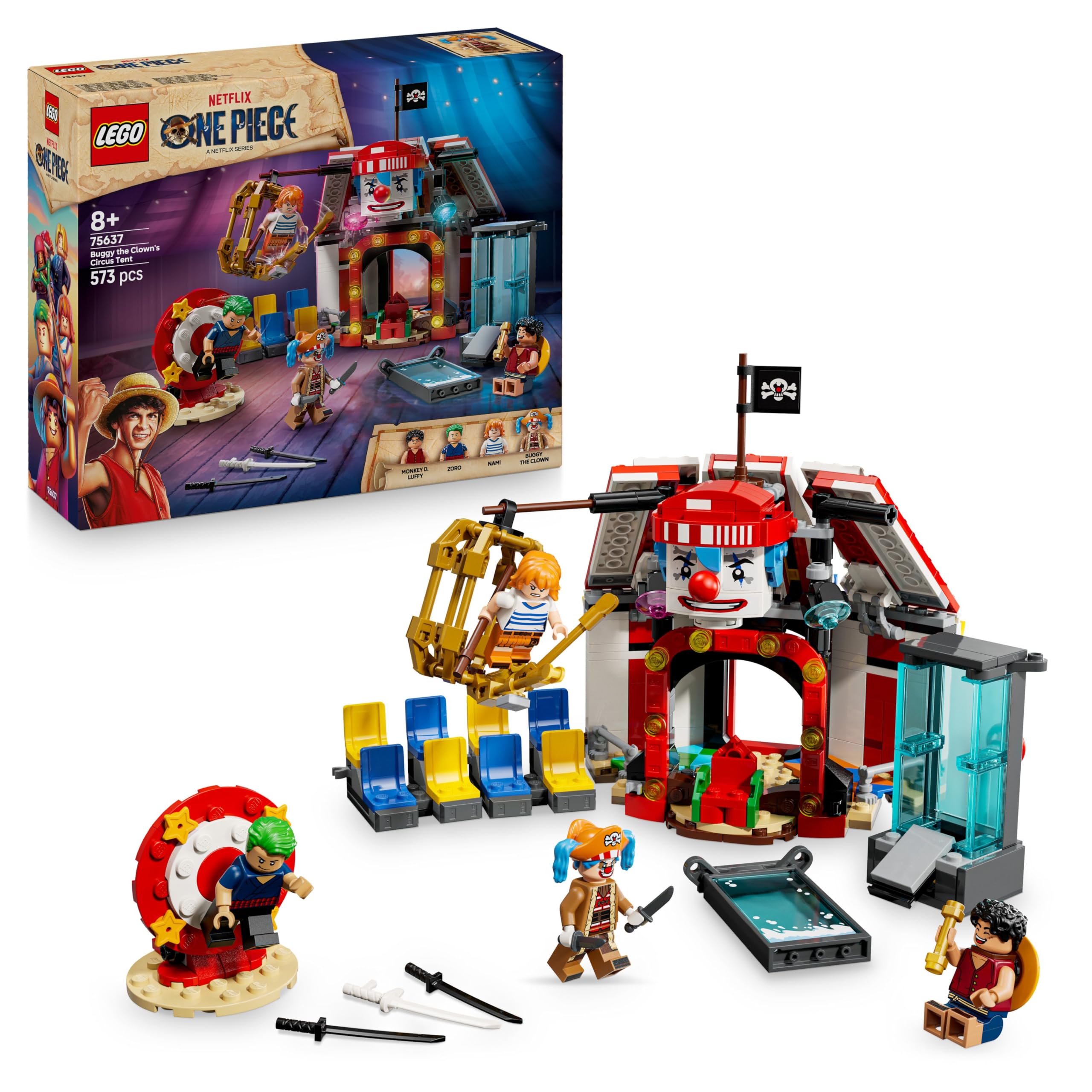 LEGO ONE PIECE Buggy the Clown's Circus Tent Building Set 75637 | Ages 8+