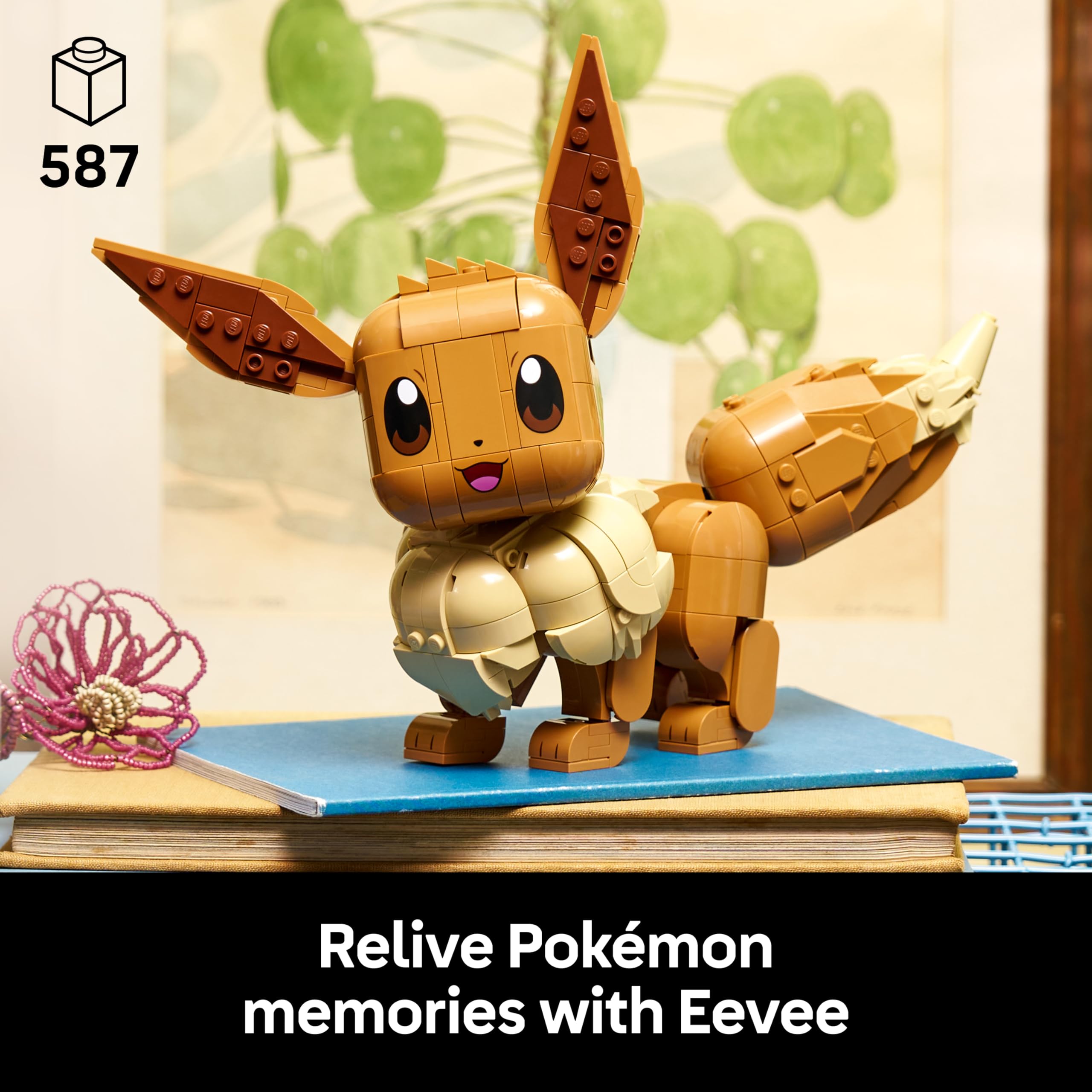LEGO Pokémon Eevee Figure Building Set 72151 for Adults | 587 Pieces | Posable