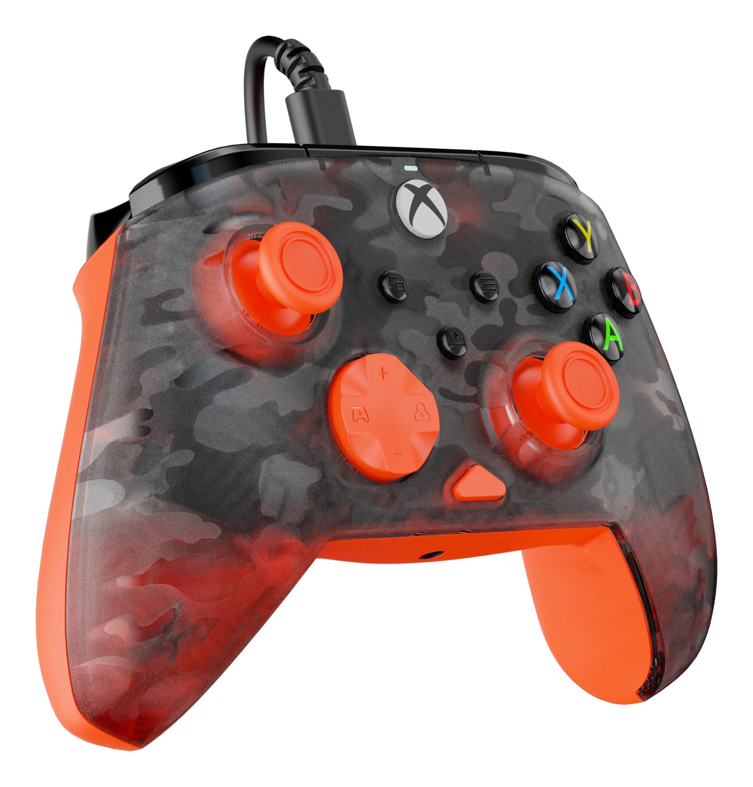 Turtle Beach Rematch Core Orange and Ghost Black Camo Wired Gaming Controll 7