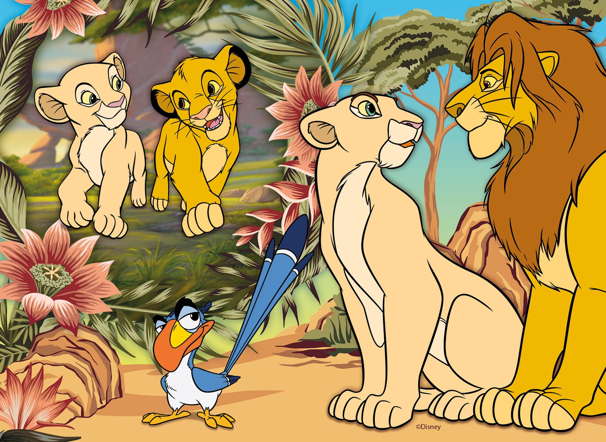 Lisciani Disney Lion King Maxifloor Puzzle - 4 x 48 Pieces for Kids 4 Years and Up 4