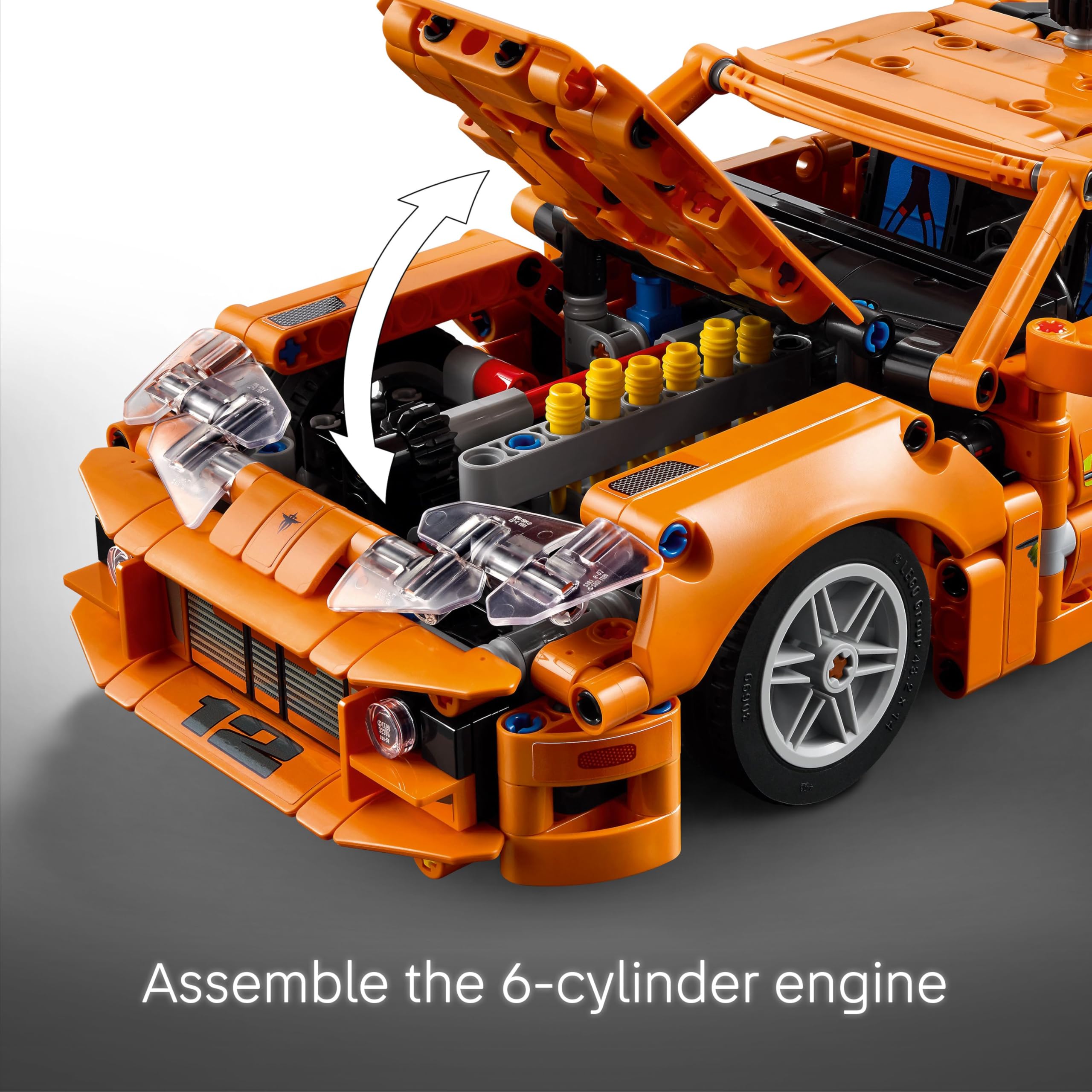 LEGO Technic Fast and Furious Toyota Supra MK4 Model Kit 42204 | 6-Cylinder Engine | Ages 9+ 4