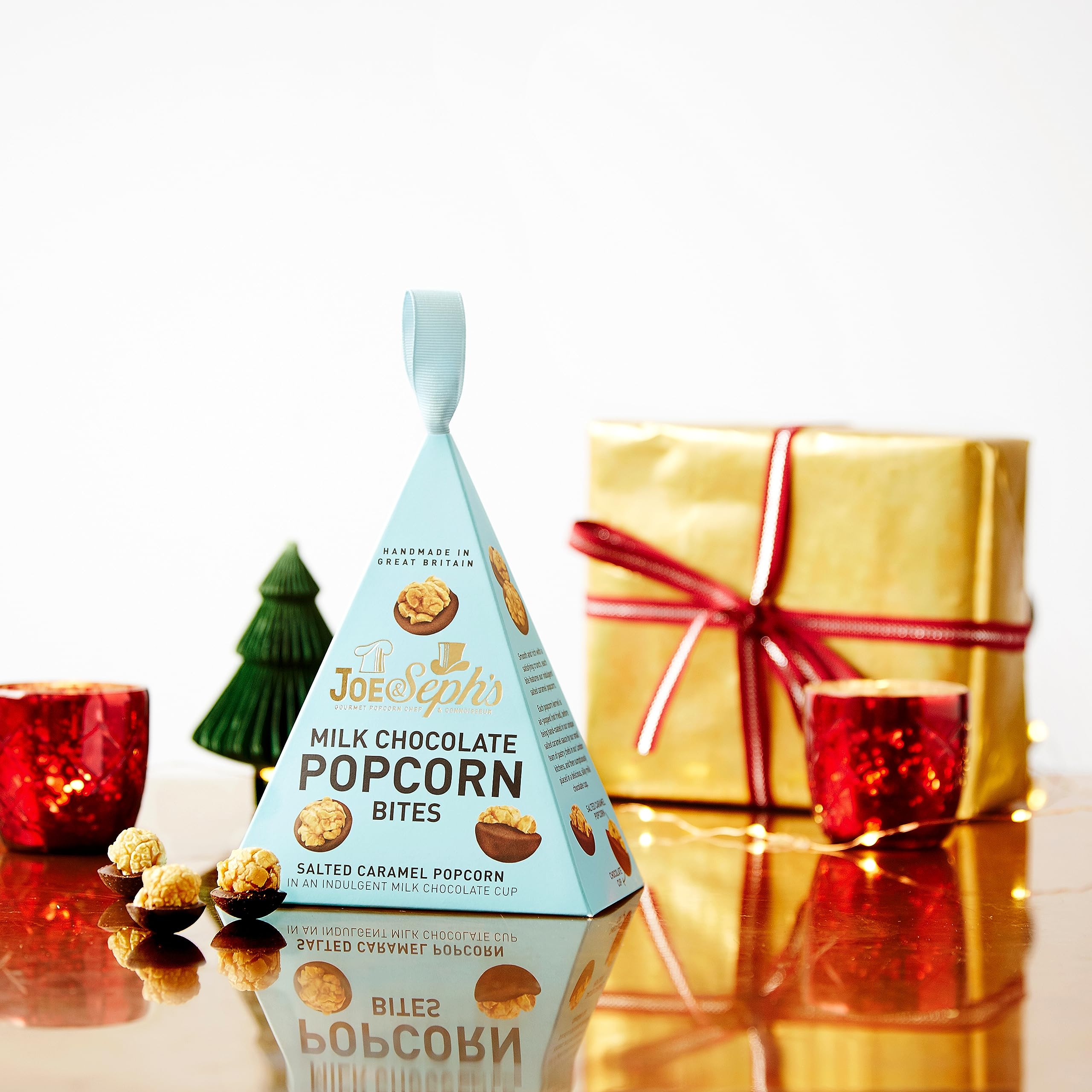 Joe & Seph's Milk Chocolate Popcorn Bites Gift Box - Salted Caramel Popcorn in Milk Chocolate, 45g 7