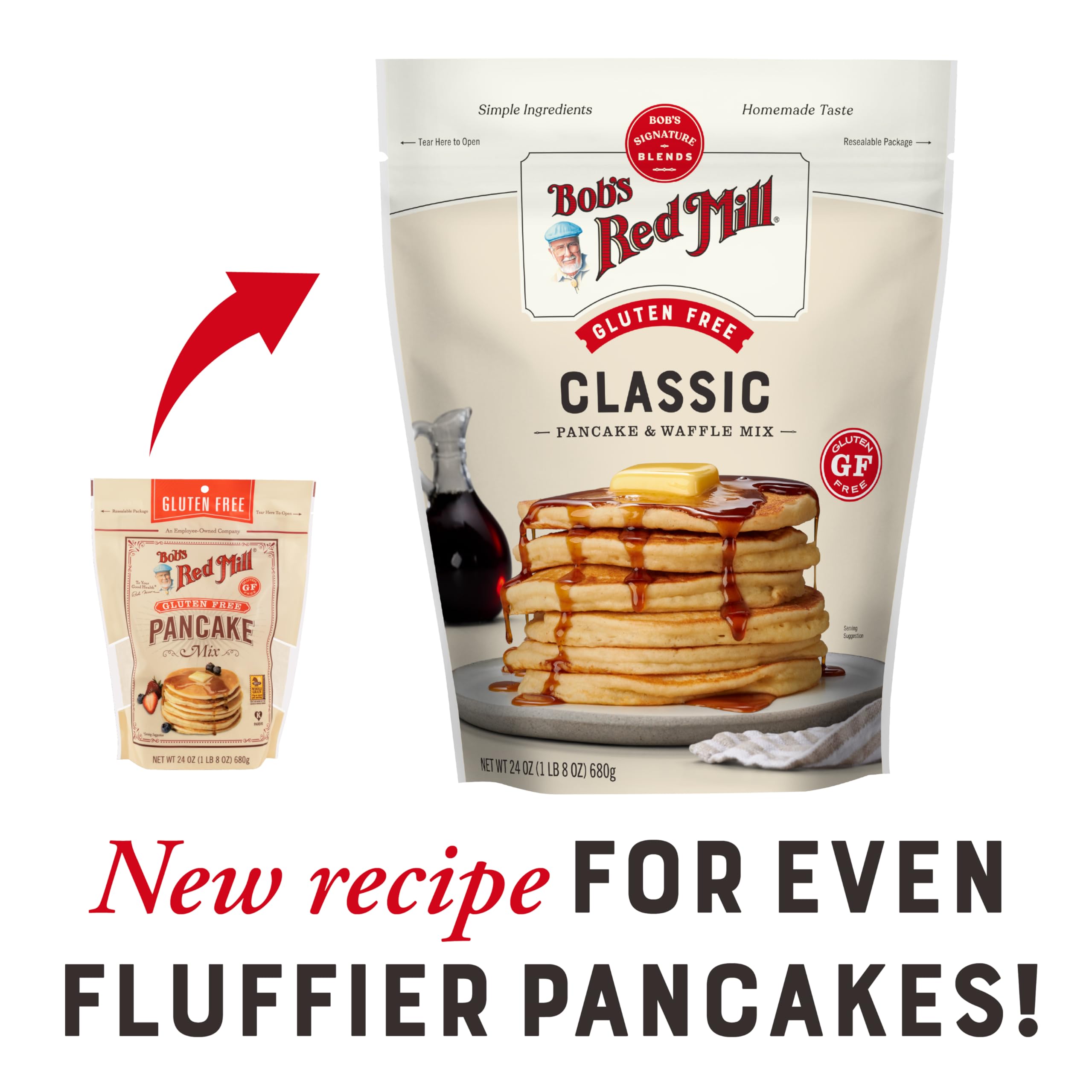 Bob's Red Mill Gluten Free Pancake Mix - Over 50% Whole Grain | 680g 5