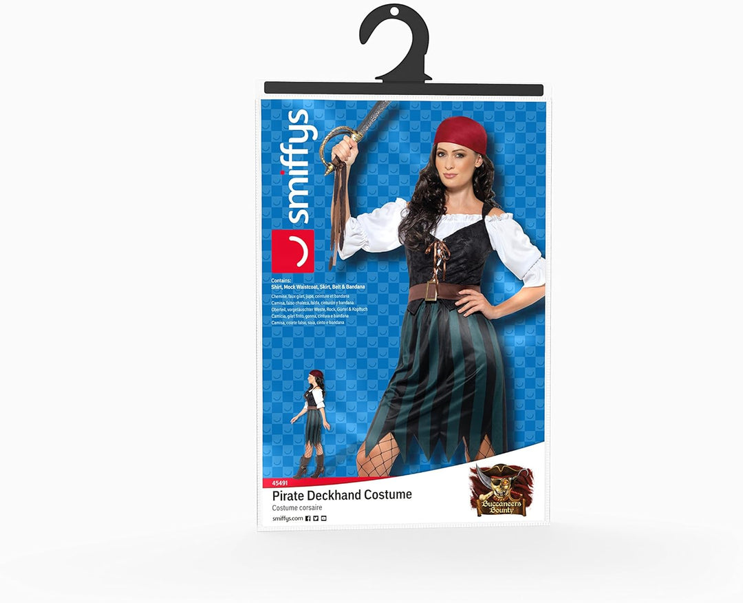 Smiffys Pirate Deckhand Costume - XS (UK Size 04-06) (45491XS)