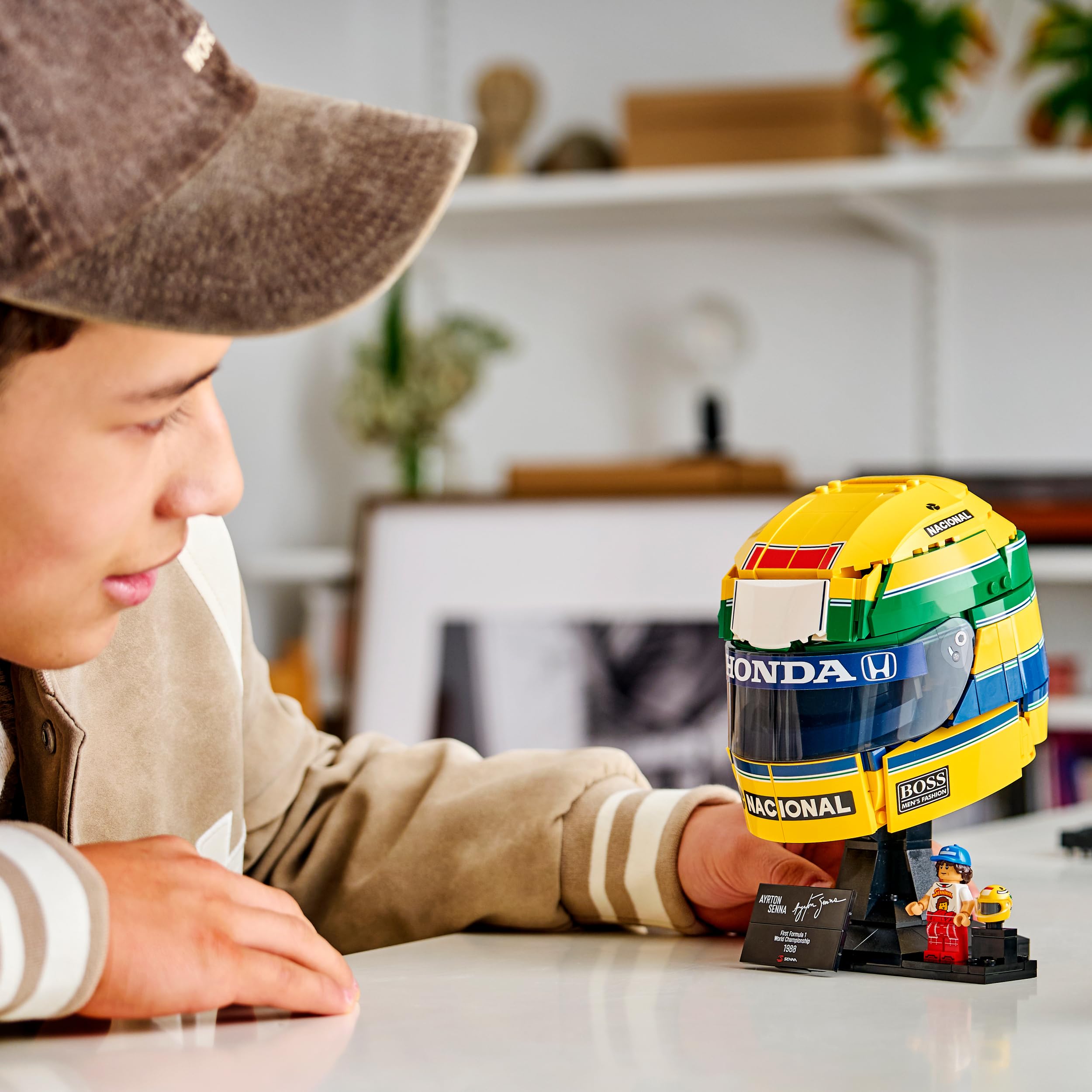 LEGO Editions Ayrton Senna Helmet Building Set - Display Model Kit | 14+ Age Range | Multicolor 6