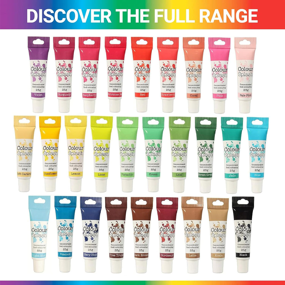 Colour Splash - Latte Food Colouring Gel | Highly Concentrated, Easy to Use Squeezy Tube