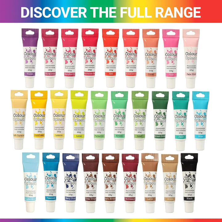 Colour Splash - Latte Food Colouring Gel | Highly Concentrated, Easy to Use Squeezy Tube