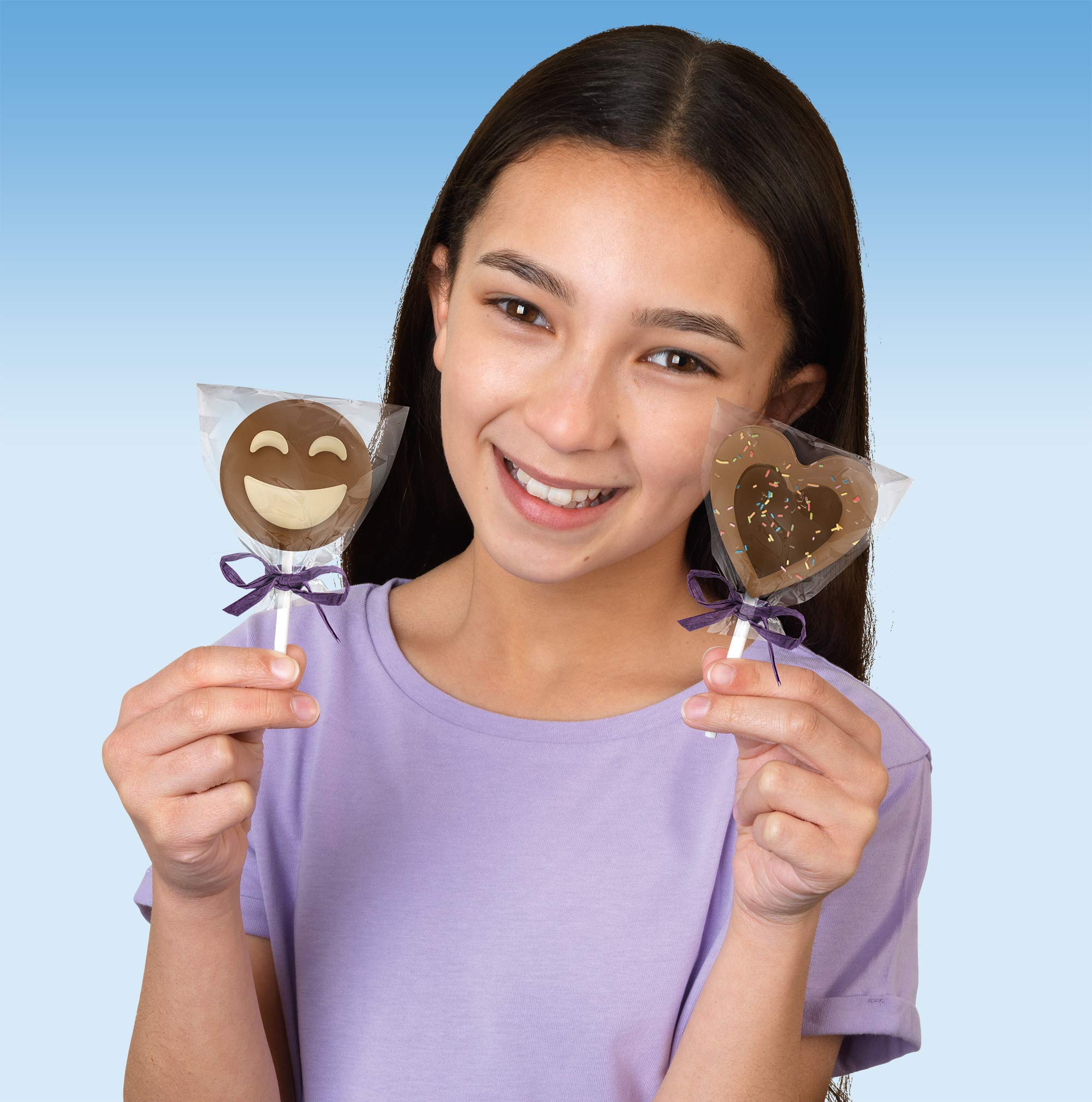 John Adams Chocolate Lolly Maker - Melt, Mould & Wrap 4 Designs | Kids Craft Kit | Ages 6+ 4