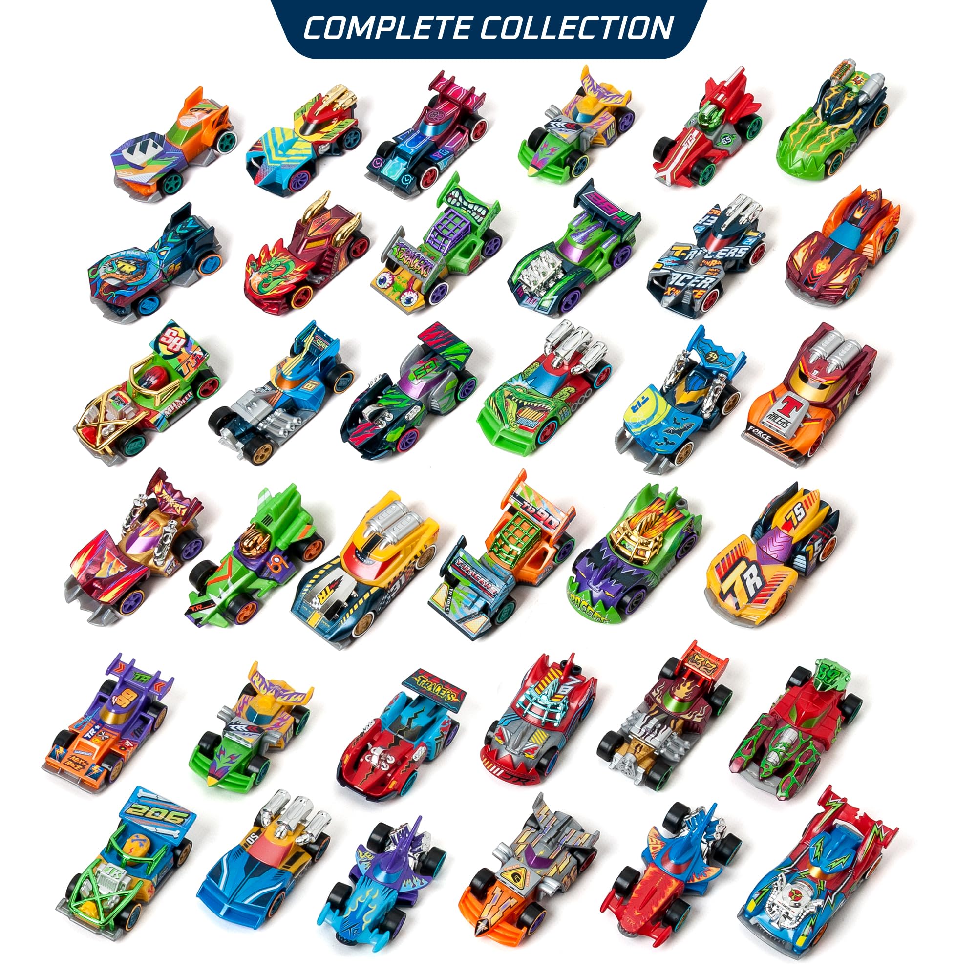 T-RACERS Mix 'N Race 3 Pack – Collectible Interchangeable Cars for Kids 3+ 6
