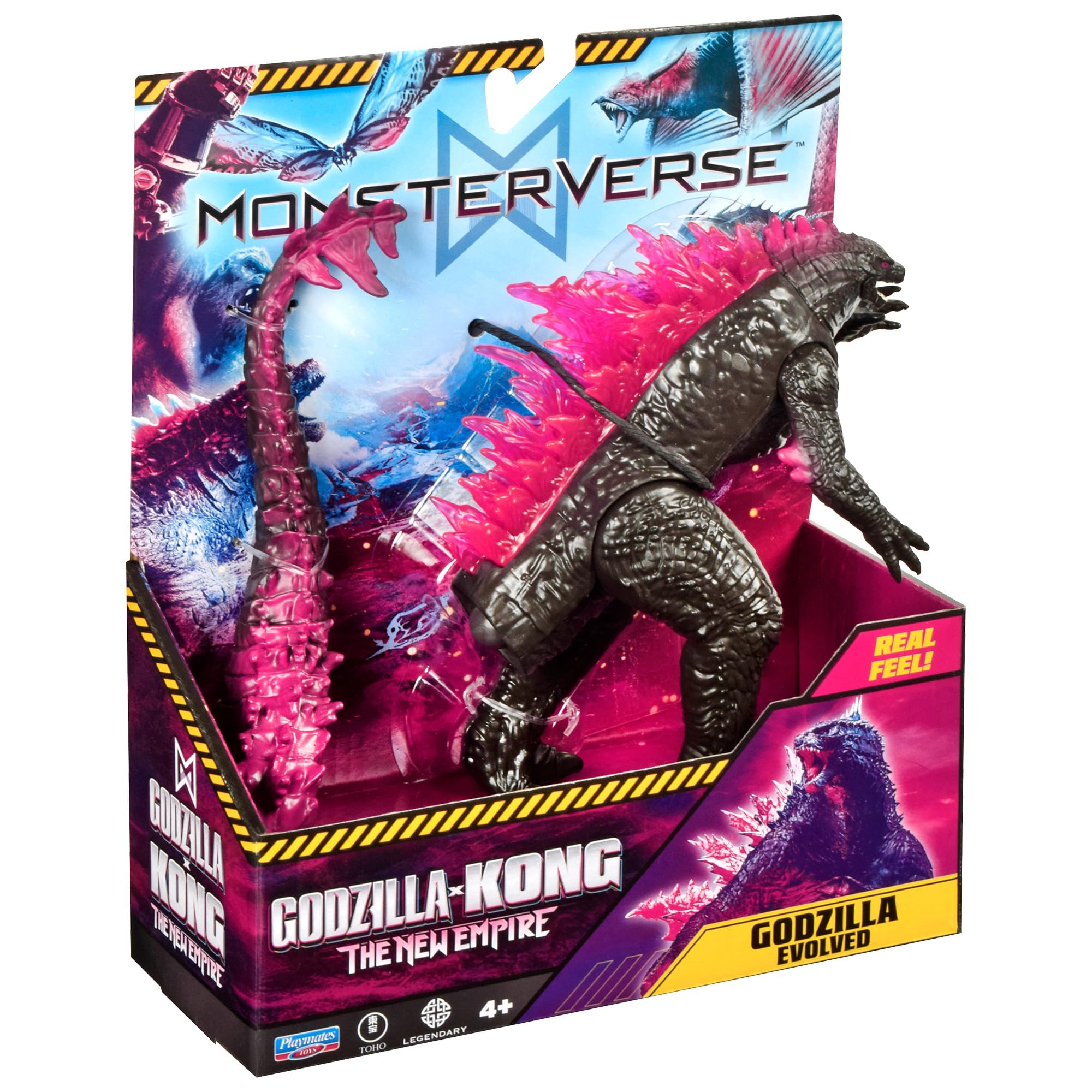 MonsterVerse Godzilla x Kong Real Feel Action Figure - 6-Inch Scale | Multicolor Plastic