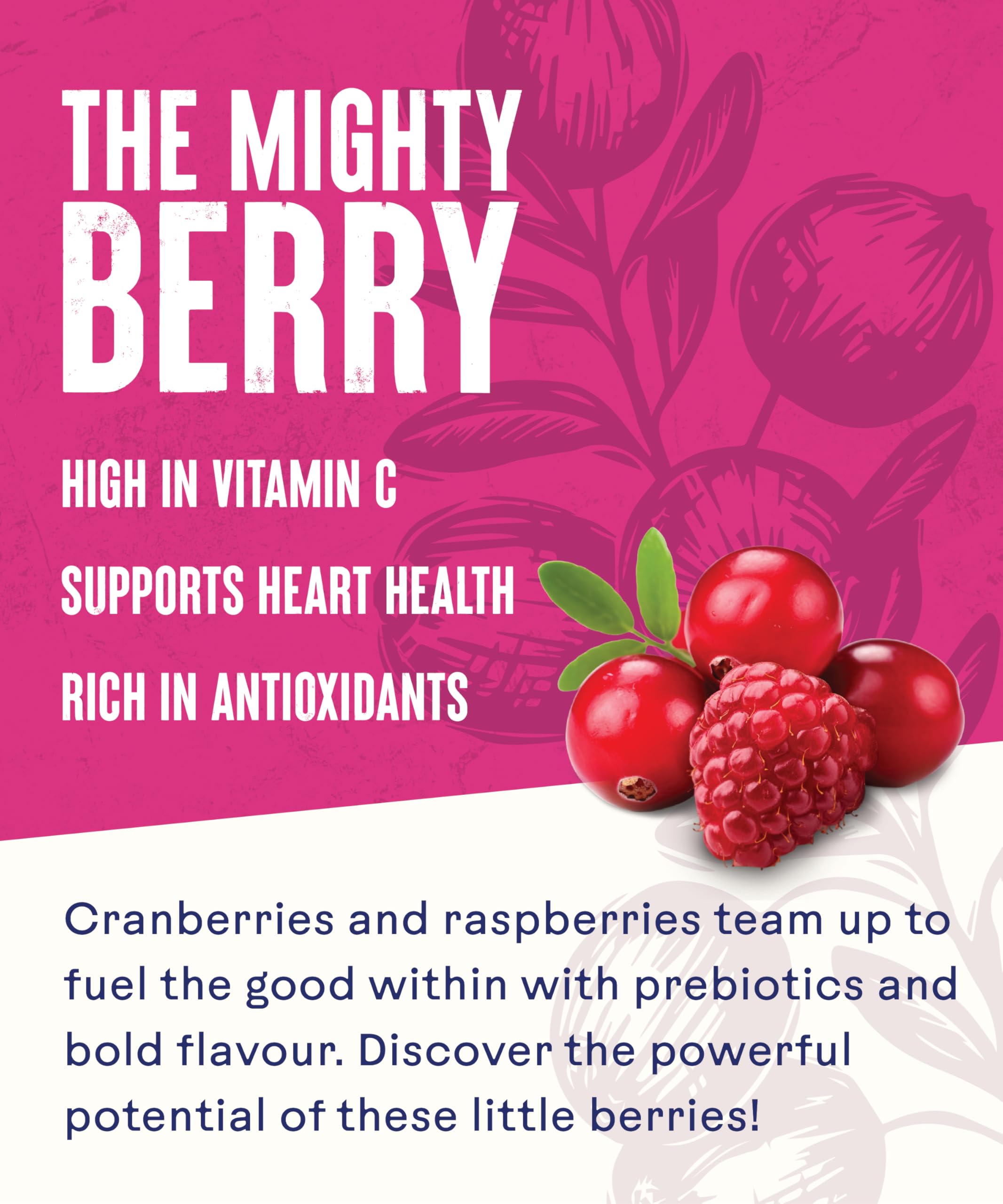 Ocean Spray Pink Cranberry & Raspberry Sparkling Water - 1L | Low Calorie | No Added Sugar 4