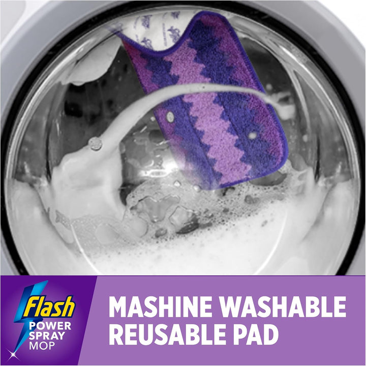 Flash Powermop Floor Cleaner Starter Kit - Spray Mop with Washable Microfiber Pad