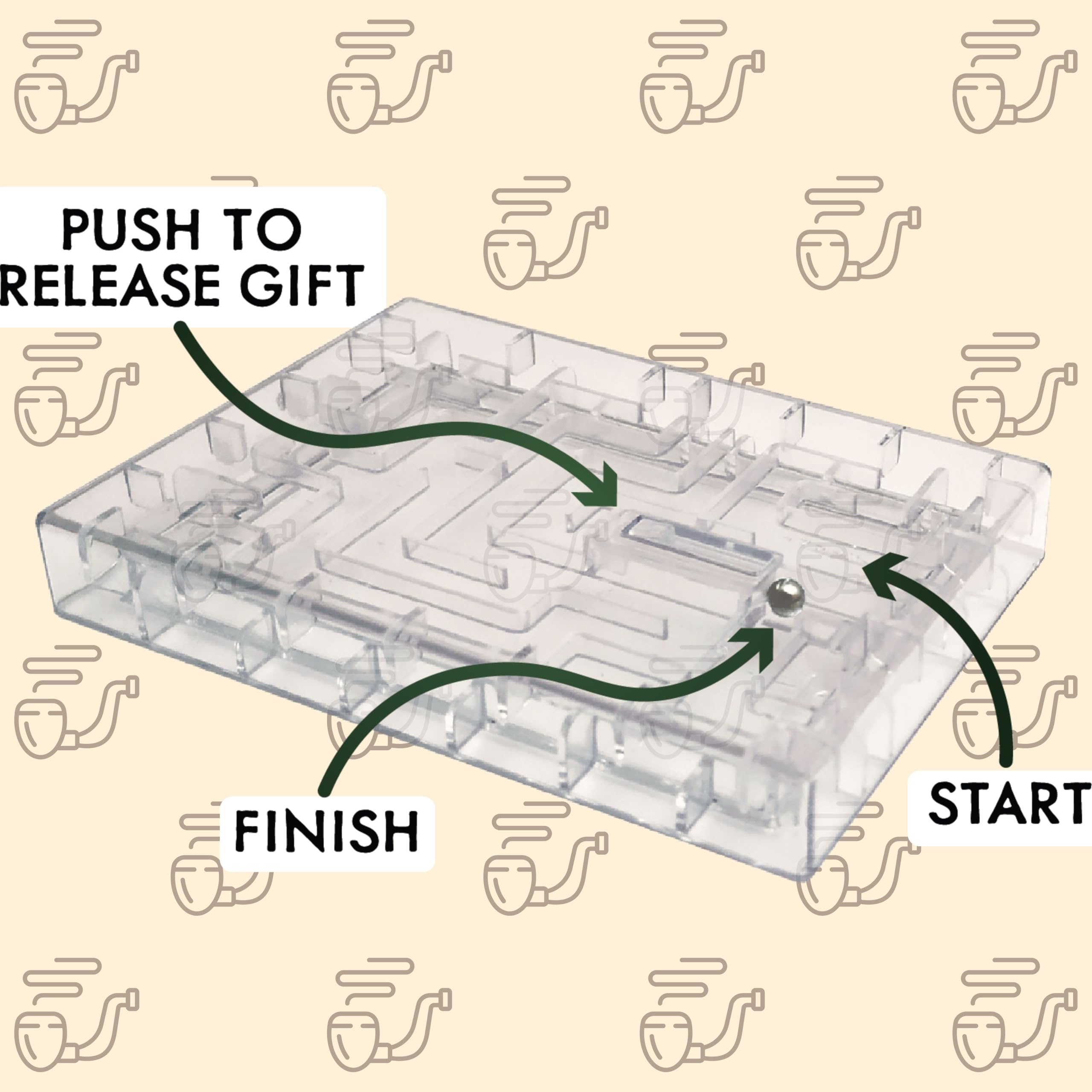 Boxer Gifts Escape Maze Money Puzzle Box for Gift Cards and Cash - Clear Plastic Brain Teaser Challenge 5