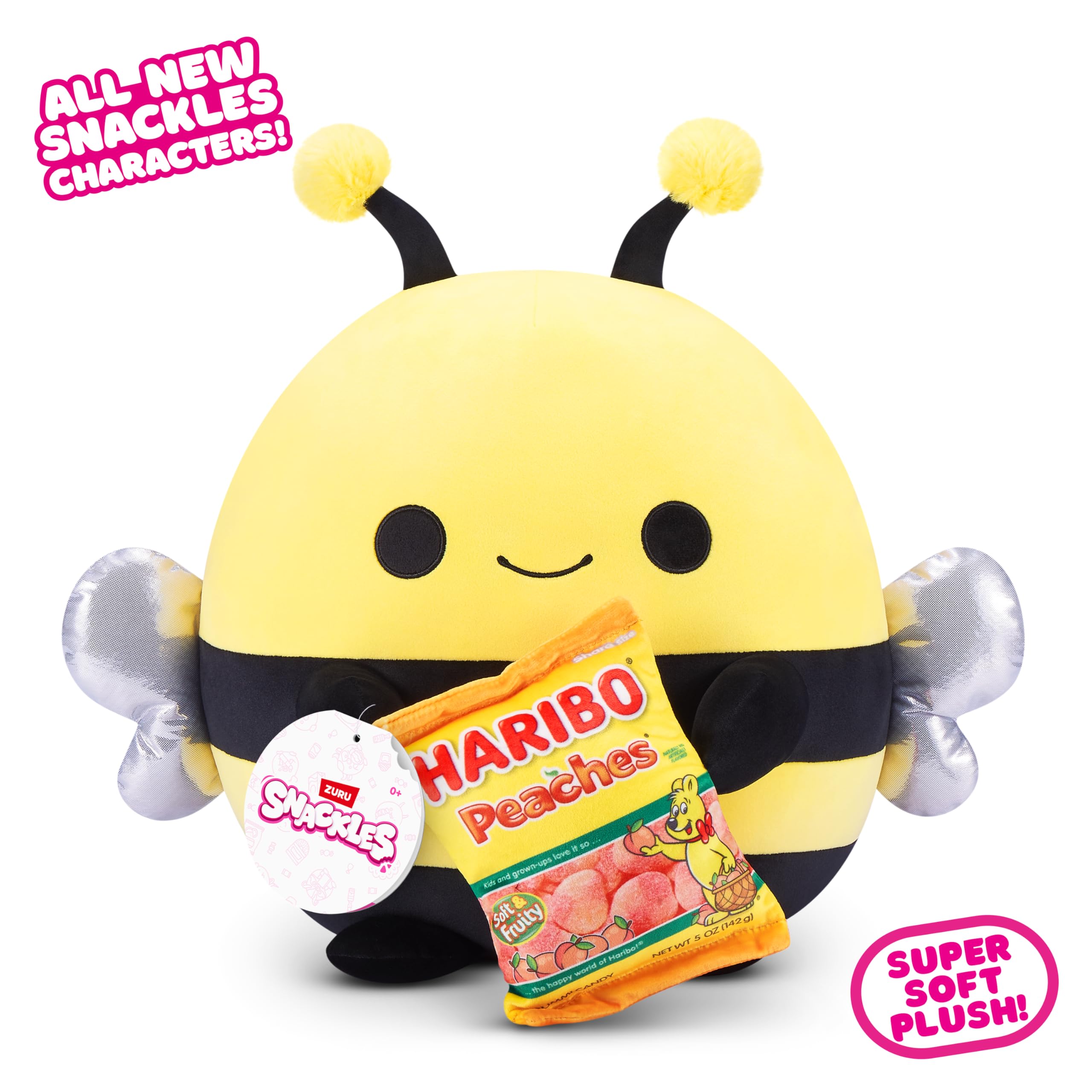 Snackles Series 3 14-inch Plush - Izzy by ZURU, Collectible Soft Stuffed Animal with Snack Accessory 9