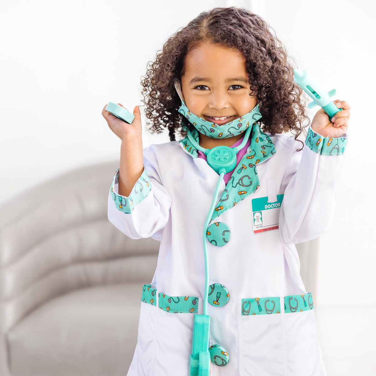 Melissa & Doug Doctor Role-Play Costume Set - One Size, Ages 3–6