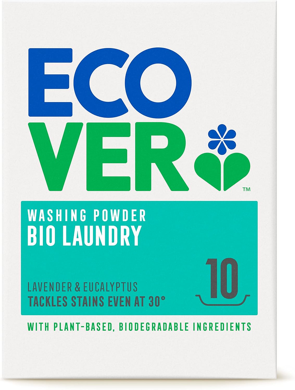 Ecover Biological Concentrated Washing Powder (750g) - Lavender & Eucalyptus Scent 1