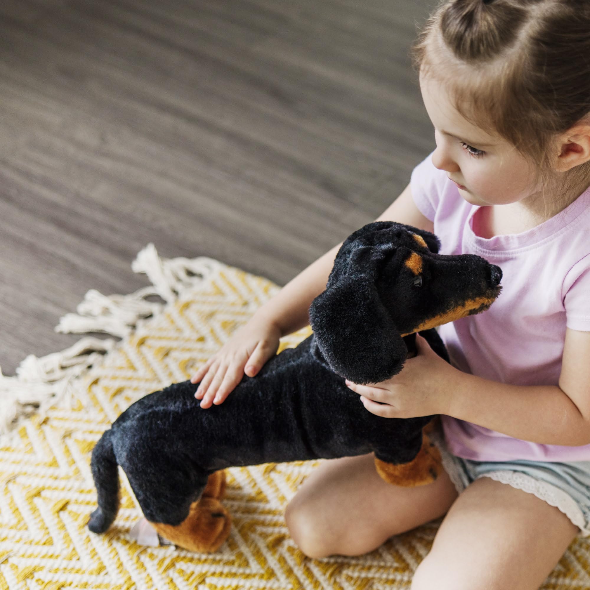 Melissa & Doug Dachshund Plush - Soft Stuffed Animal for Kids 3+ 9