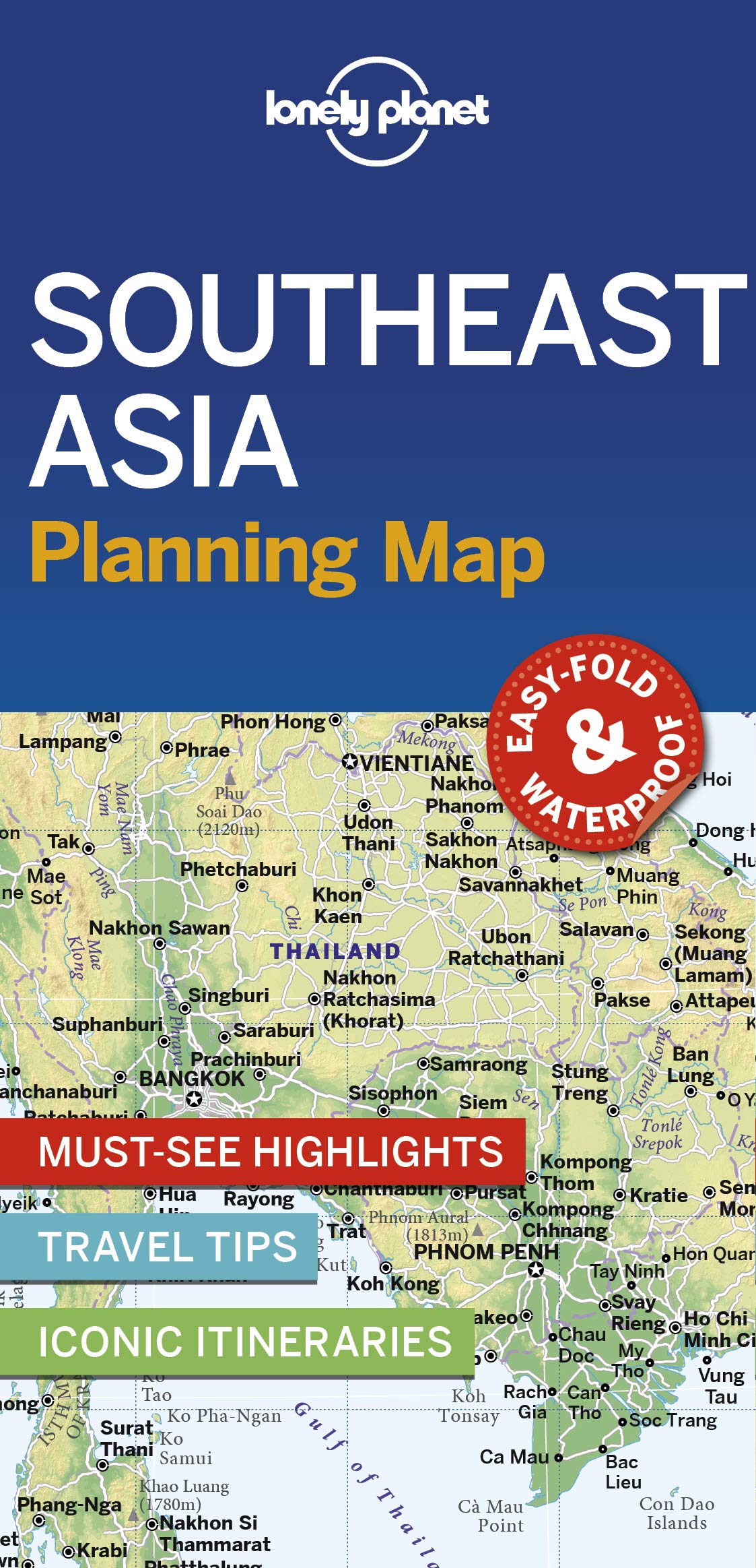Lonely Planet Southeast Asia Planning Map - Full Colour, Folded Map, 2019 Edition 1