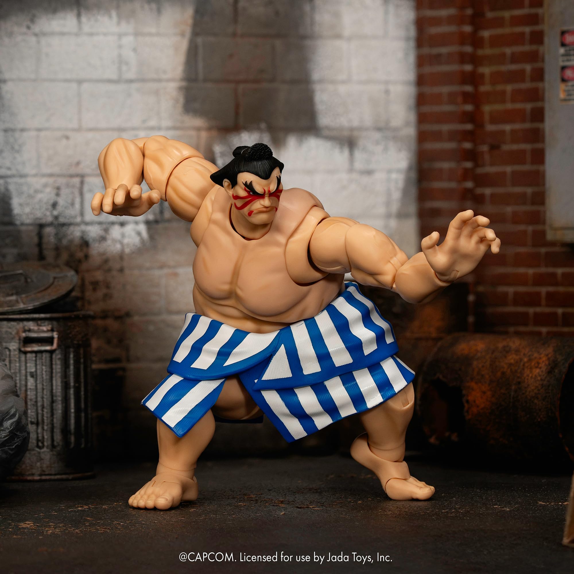 Jada Street Fighter II E. Honda Action Figure - 16 cm Tall, Fully Articulated, Collector Packaging 2