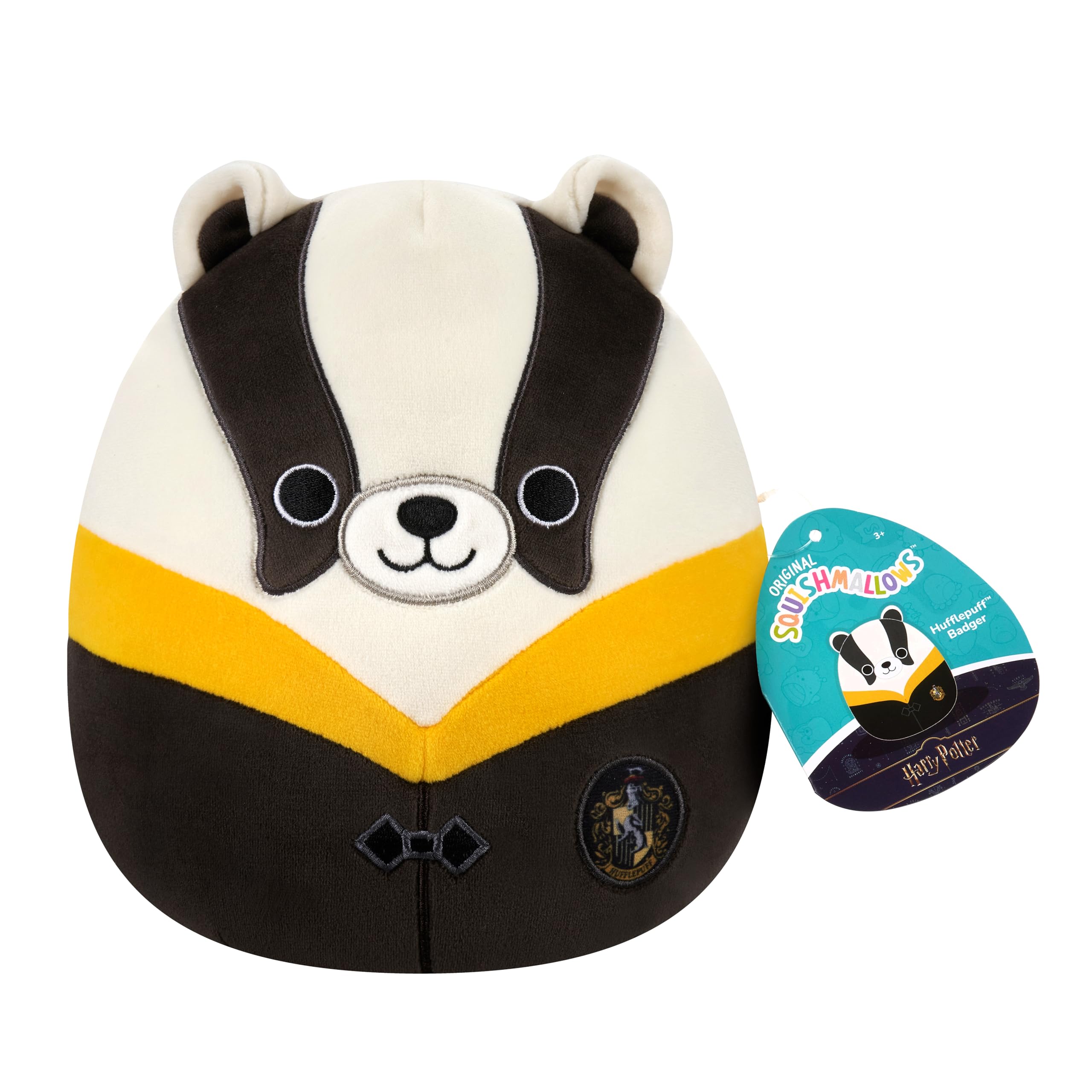 Squishmallows Original Harry Potter 8-Inch Hufflepuff Badger in Hogwarts Robe Plush 4