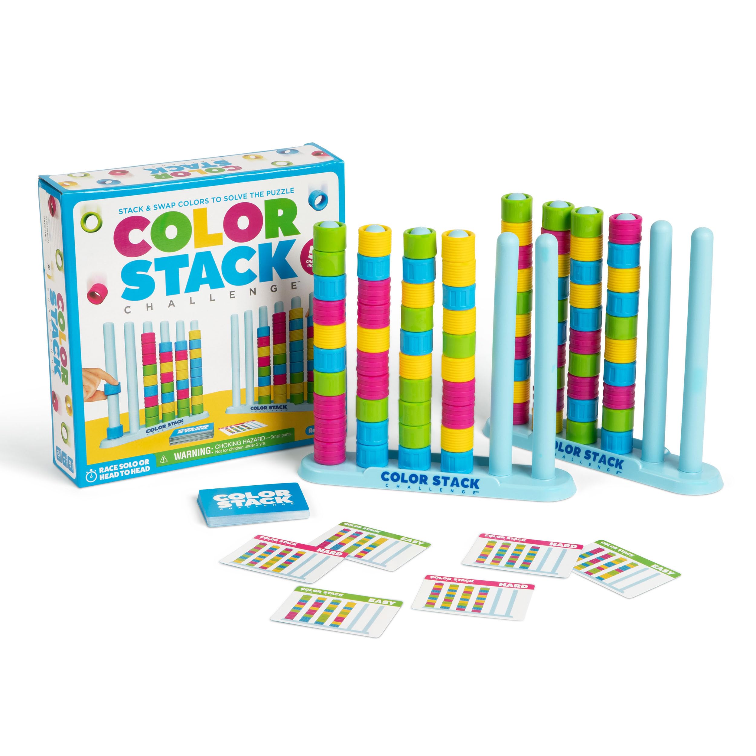 WHAT DO YOU MEME? Color Stack - Head-to-Head Color Sorting Puzzle Race Game | 50 Challenges | Ages 8+
