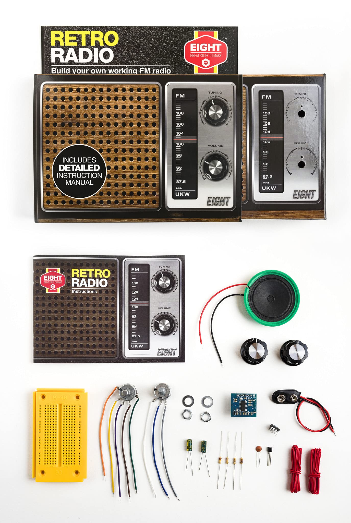 EIGHT Build Your Own Retro Radio Kit - Electronics Learning Project for Ages 14+ 6