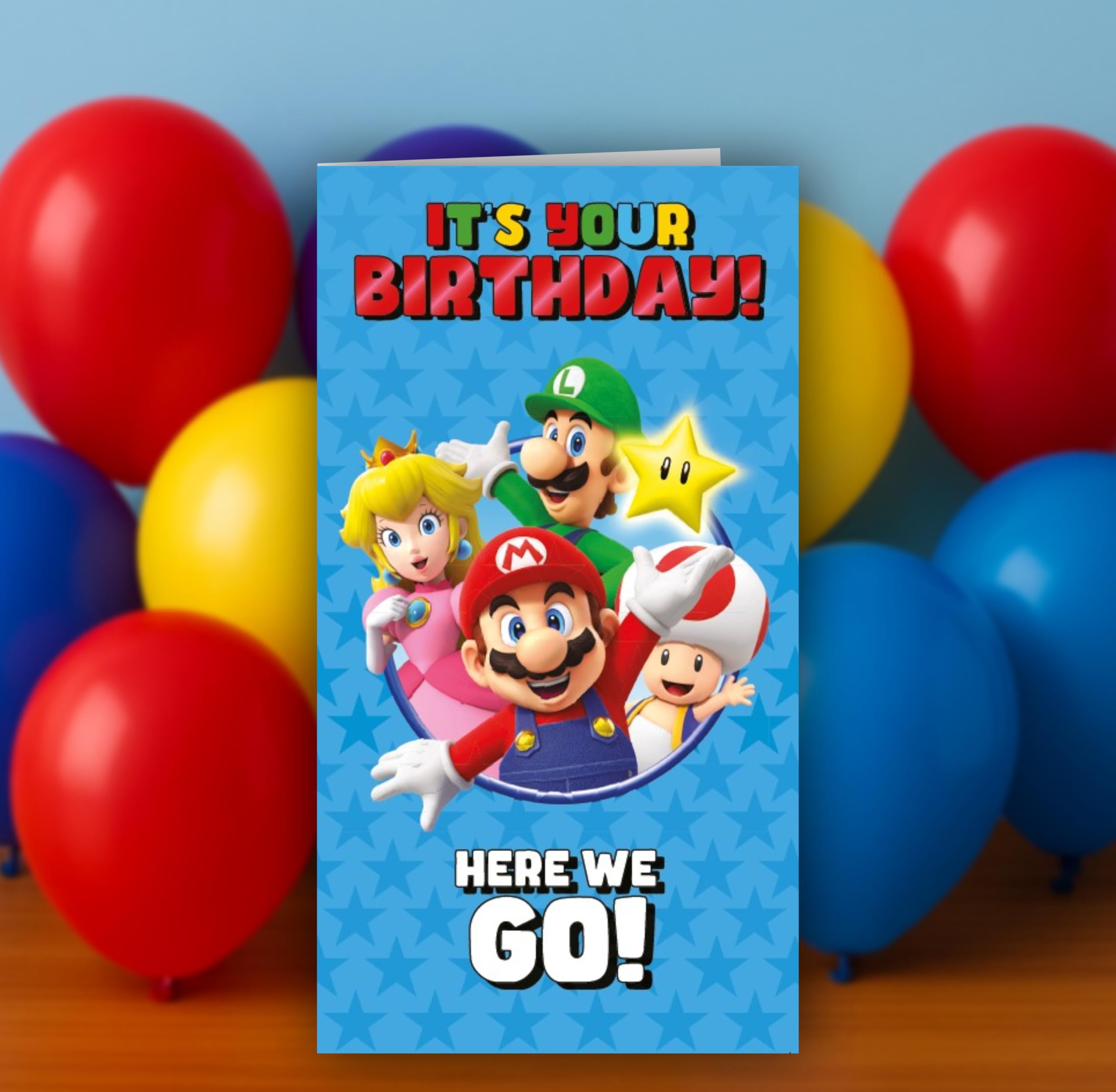 Danilo Promotions LTD Super Mario Bros. Birthday Greeting Card | Official Gaming Design | Standard Size 2