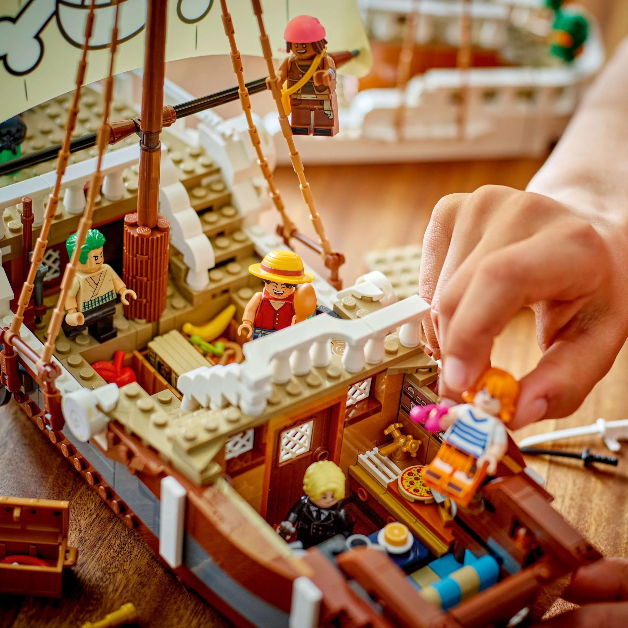 LEGO ONE PIECE Going Merry Pirate Ship - 1376-Piece Building Set for Ages 10+