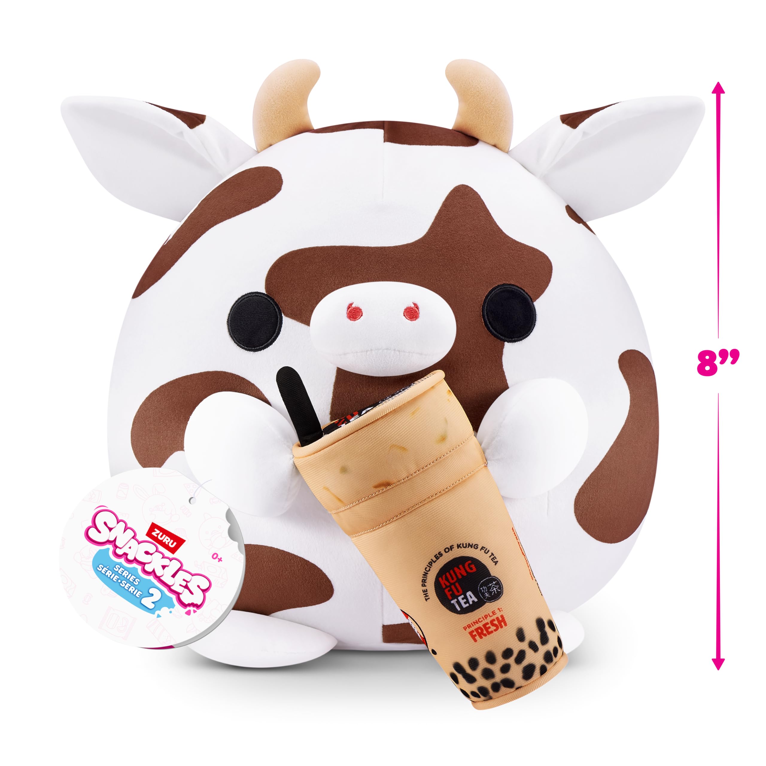 Snackles Series 2 Wave 2 - Cow Snack Swap 20 cm Super Soft Plush Collectible 2