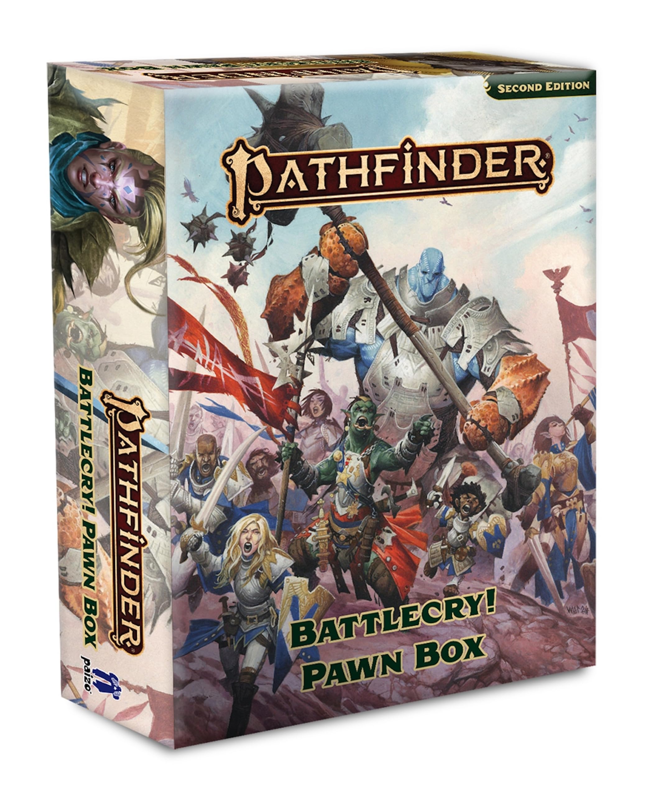 Paizo Pathfinder Battlecry! Pawn Box for Tabletop RPGs | Multicolor Cardboard Pieces
