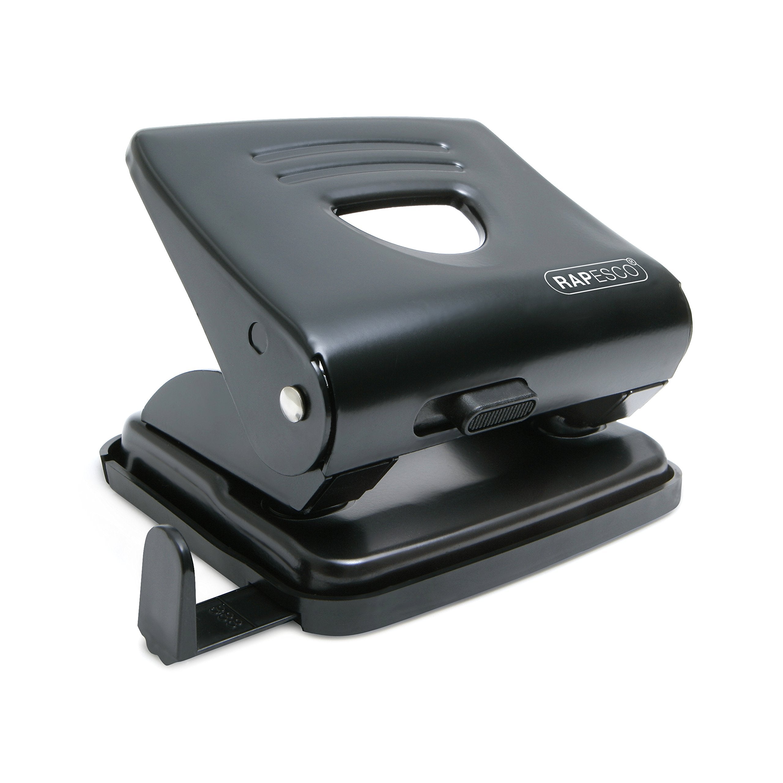 RAPESCO 1030 2-Hole Metal Punch - 25 Sheet Capacity, Black | 80mm Center Distance