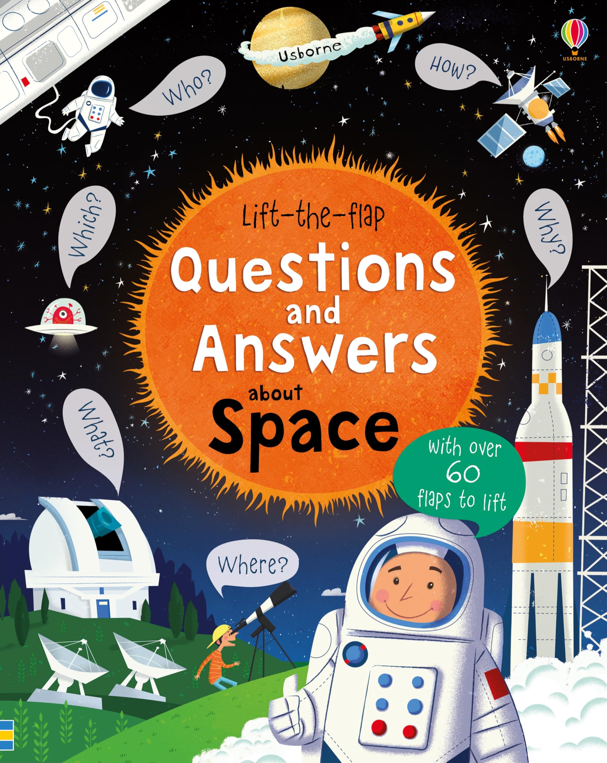 Usborne Lift-the-Flap Questions and Answers About Space | Board Book for Ages 4-6