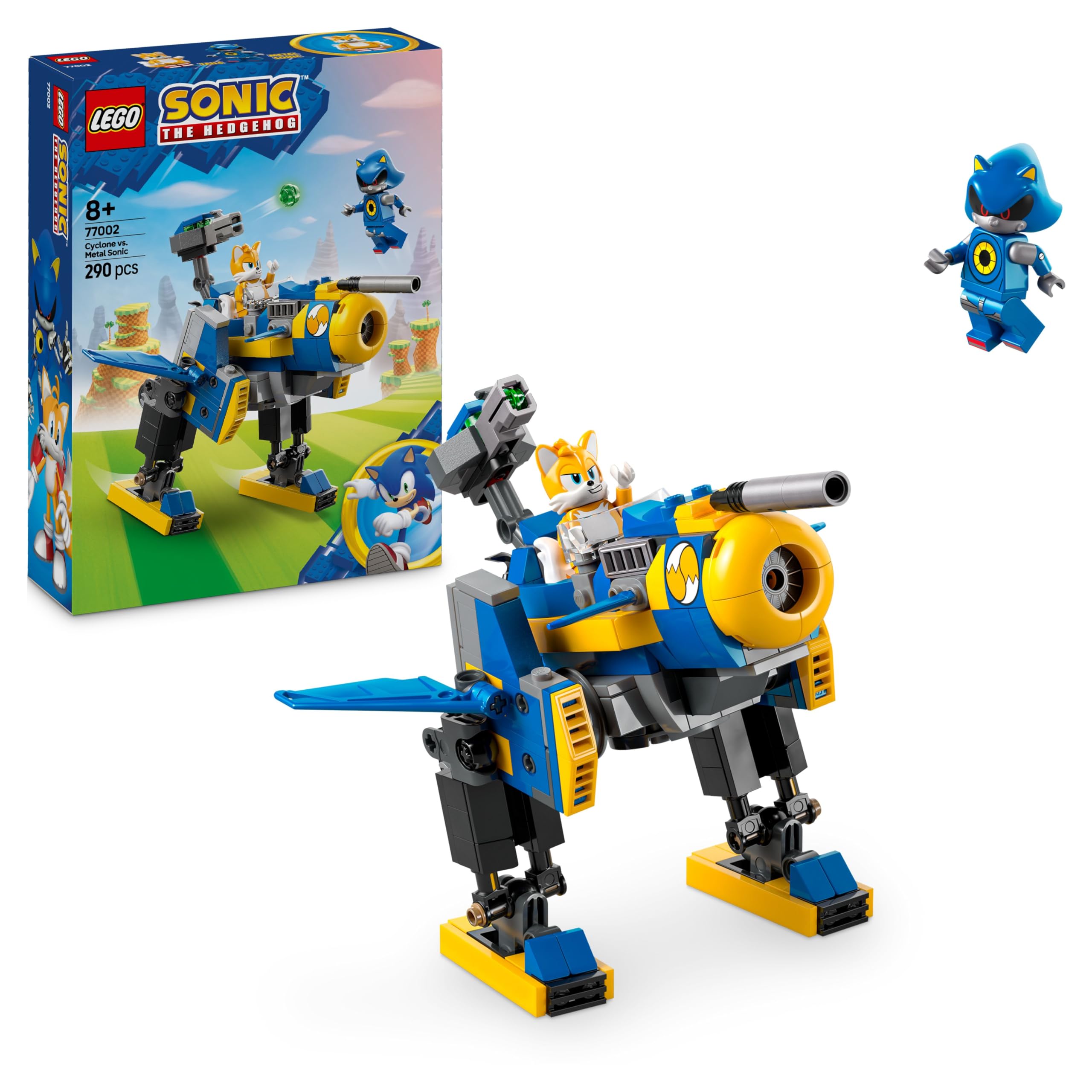 LEGO Sonic the Hedgehog Cyclone vs. Metal Sonic Building Set 77002 | Ages 8+