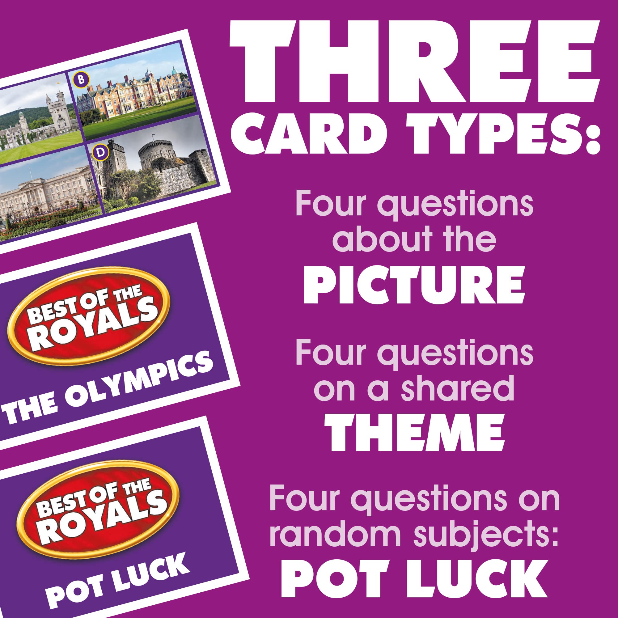 Drumond Park Best of the Royals Logo Board Game for2-8 Players, Family Trivia Game for Ages12+ 11