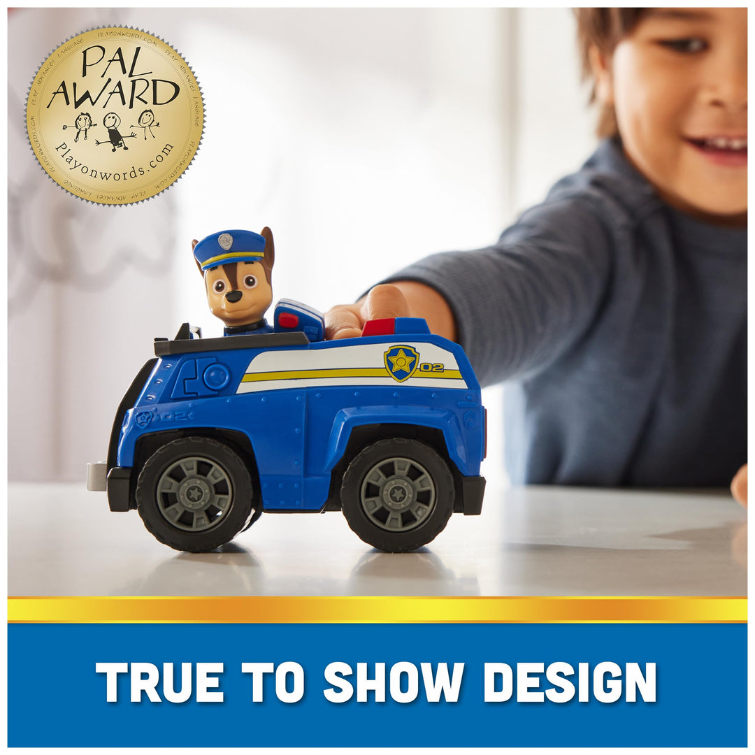 Chase's Patrol Cruiser - PAW Patrol Toy Car with Collectible Action Figure for Kids 3+