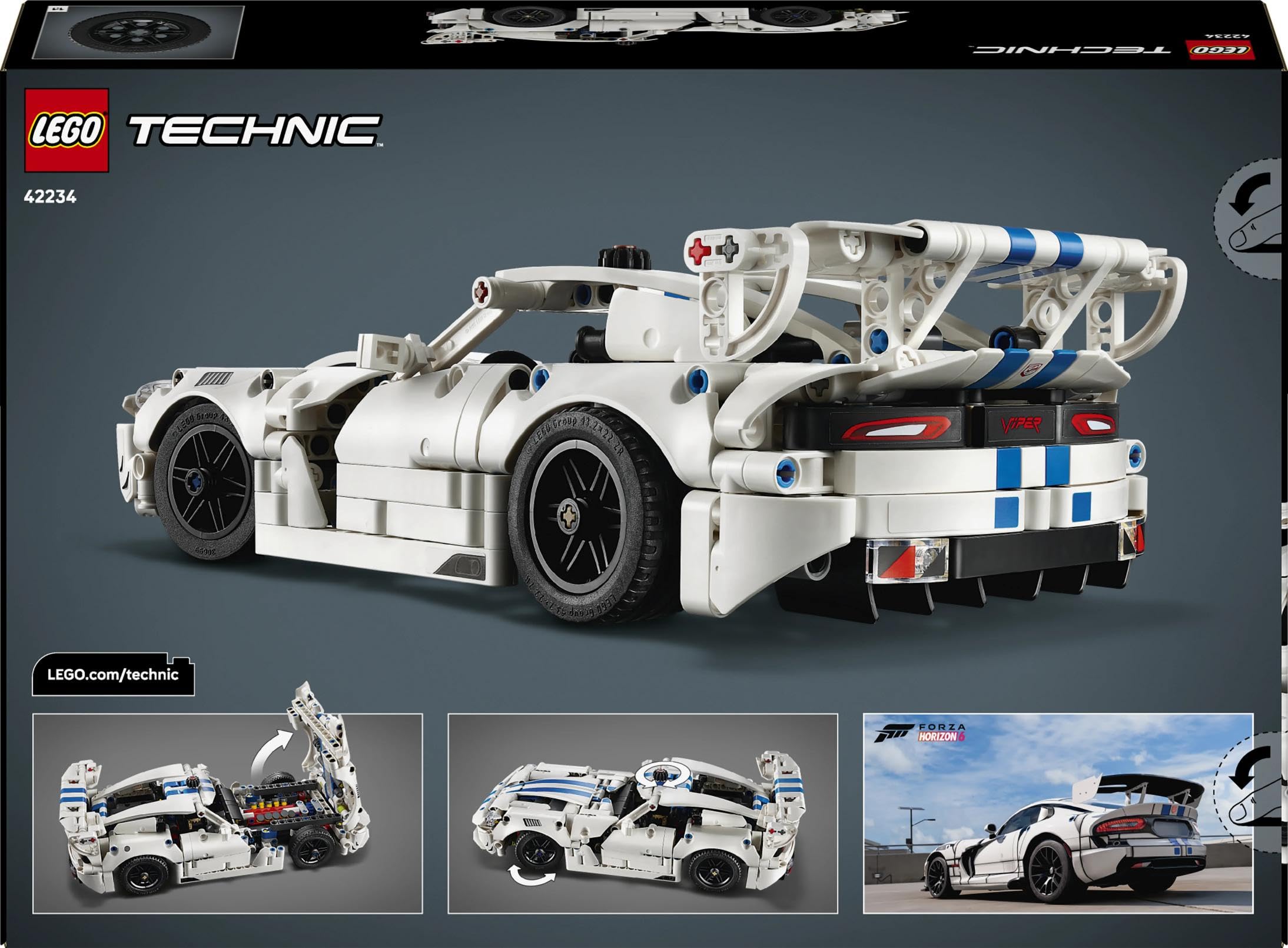 LEGO Technic Dodge Viper GTS-R Sports Car Building Set - V10 Engine, Opening Parts | Ages 10+ 6