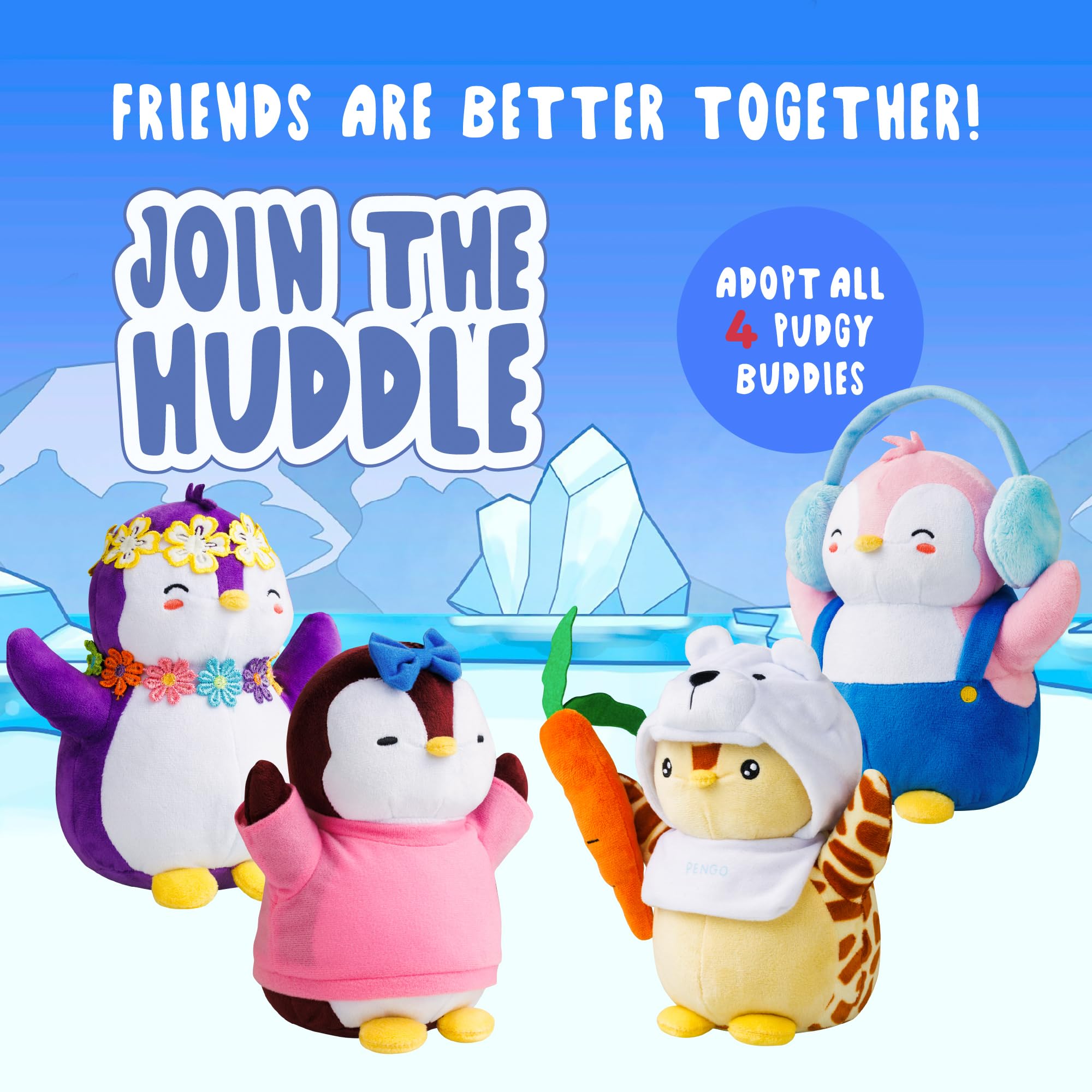 Pudgy Penguins Plush Buddy with Earmuffs - 20cm Soft Stuffed Animal Toy 14