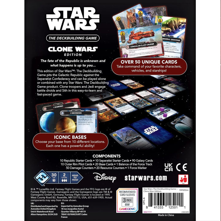 Fantasy Flight Games Star Wars: The Deckbuilding Game - The Clone Wars Card Game (FFGSWG02)