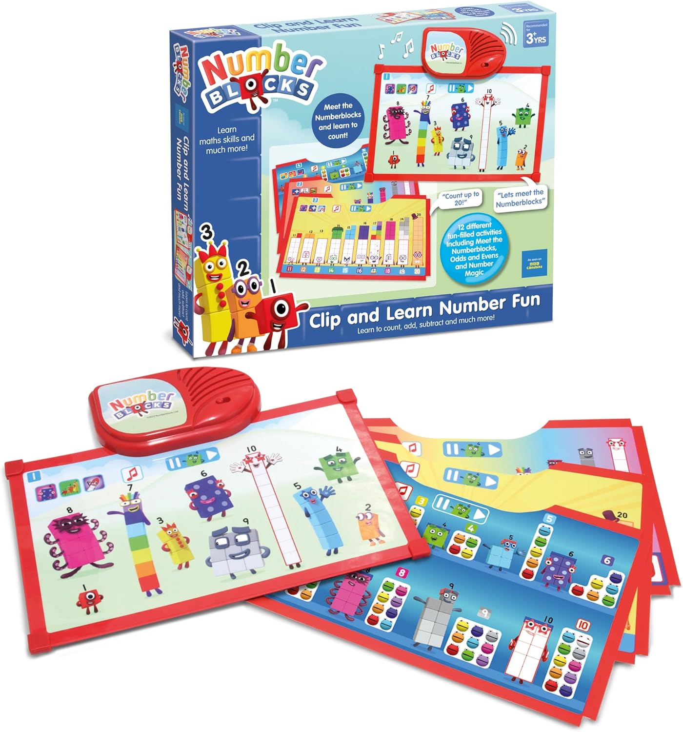 Numberblocks Clip & Learn Number Fun Toy - Educational Electronic Learning Game for Ages 18 Months+