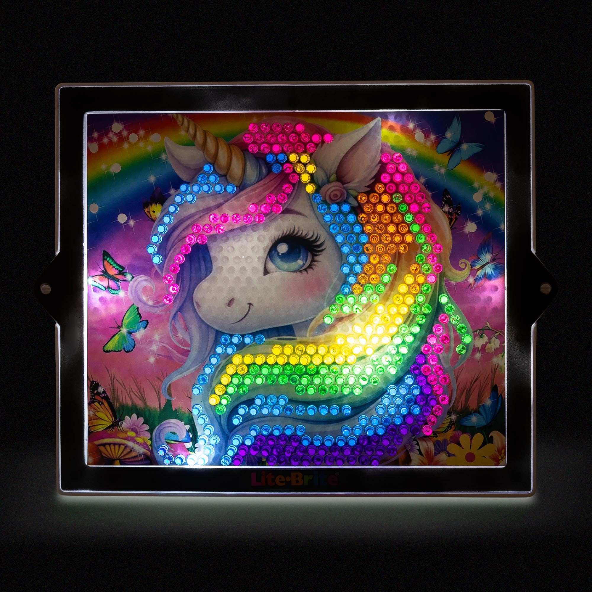 Lite Brite Colour Pop! Rainbow Dreams - 650 Mini Pegs, 6 Templates, 4 Light Modes 7