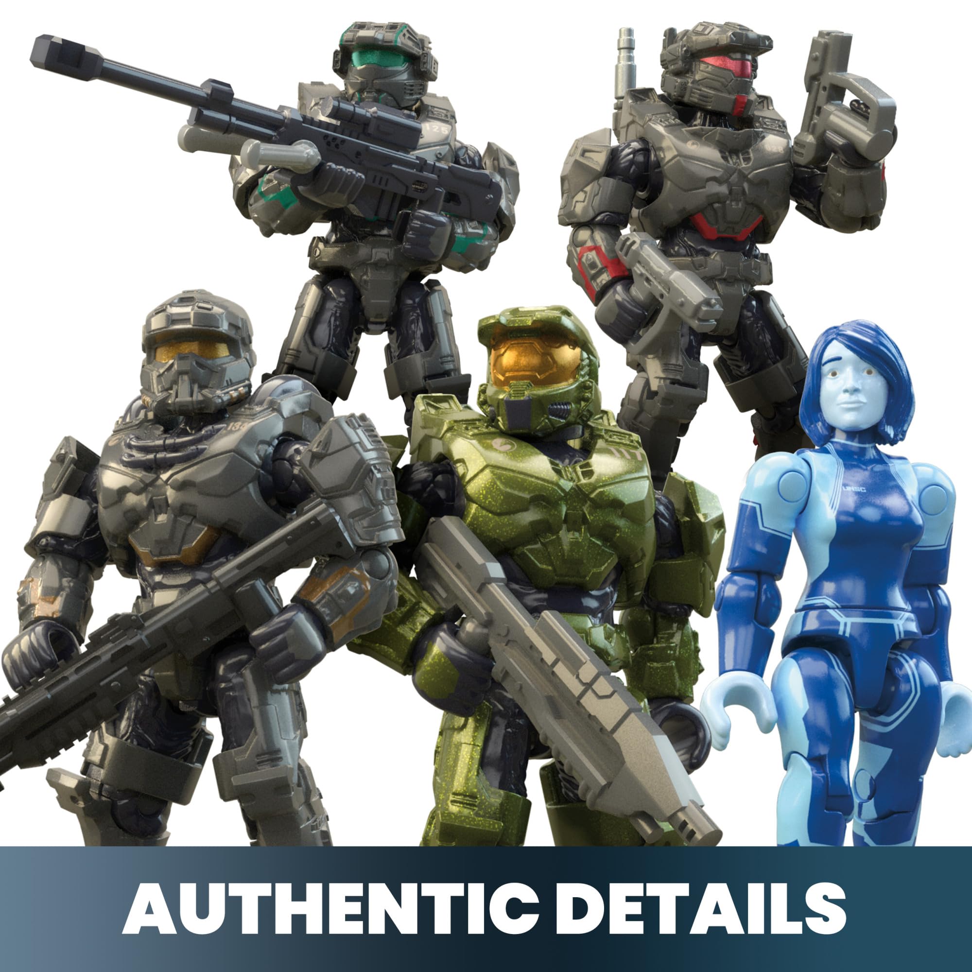 MEGA Halo The Series FLEETCOM Warthog ATV Building Set with 5 Figures - 469-Piece Playset for Ages 13+ 6