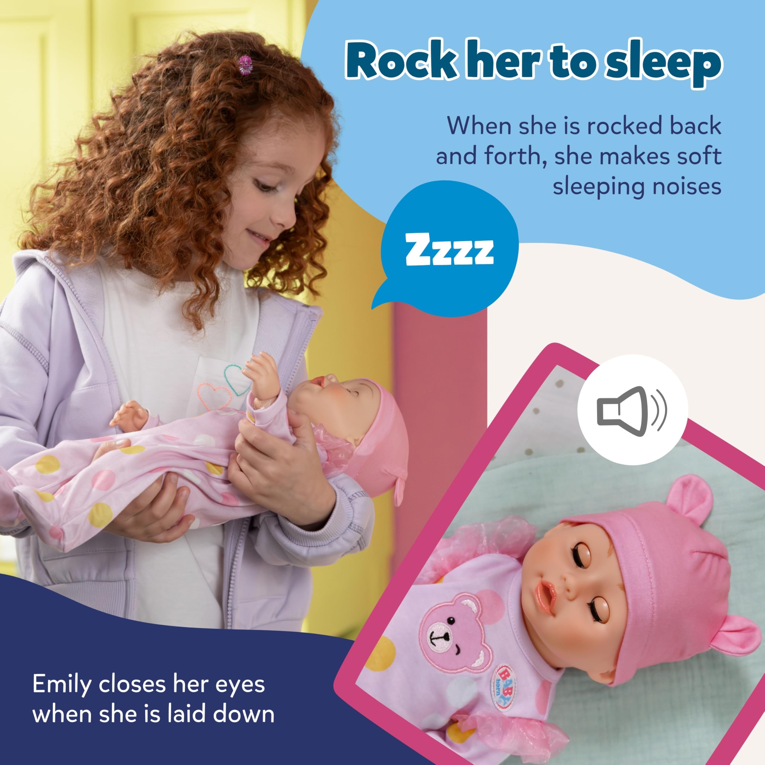 BABY born Emily Walk with Me Doll - Crawling & Learning to Walk | Interactive | Ages 3+ 6