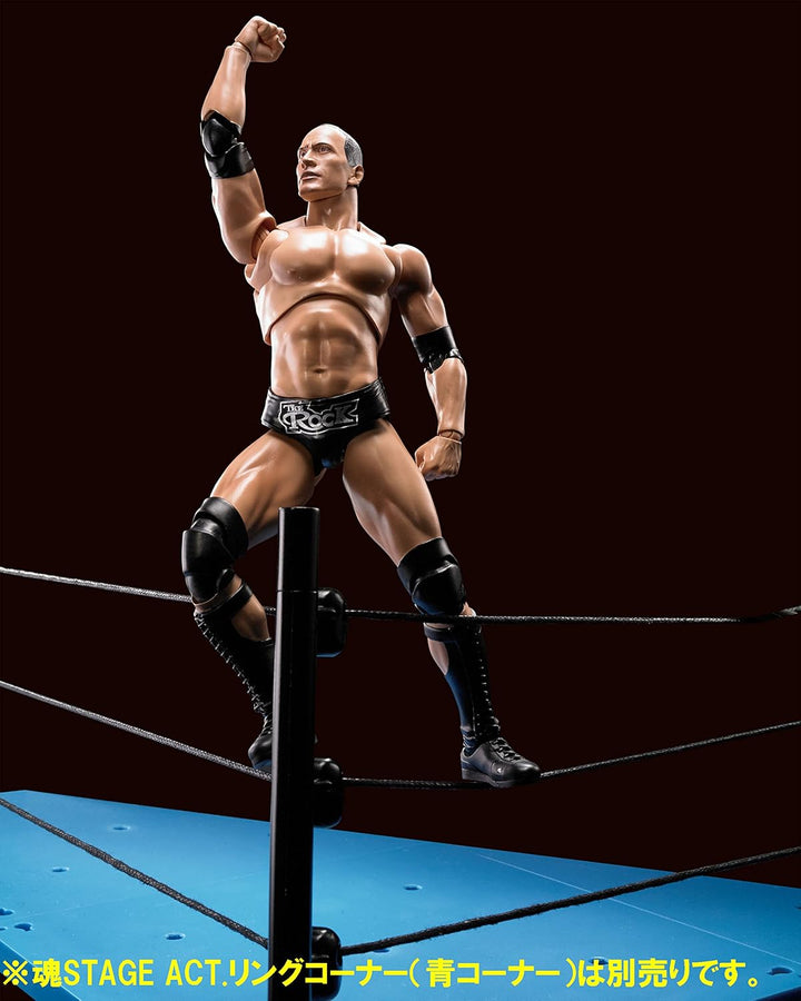 TAMASHII NATIONS WWE The Rock S.H.Figuarts Action Figure - Fully Articulated Collectible for Ages 14+