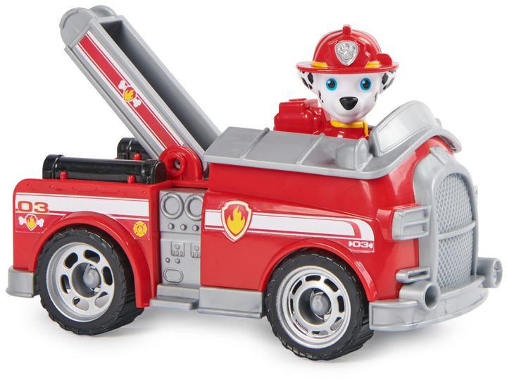 Paw Patrol Marshall's Fire Engine - Toy Vehicle with Collectible Action Figure for Kids 3+